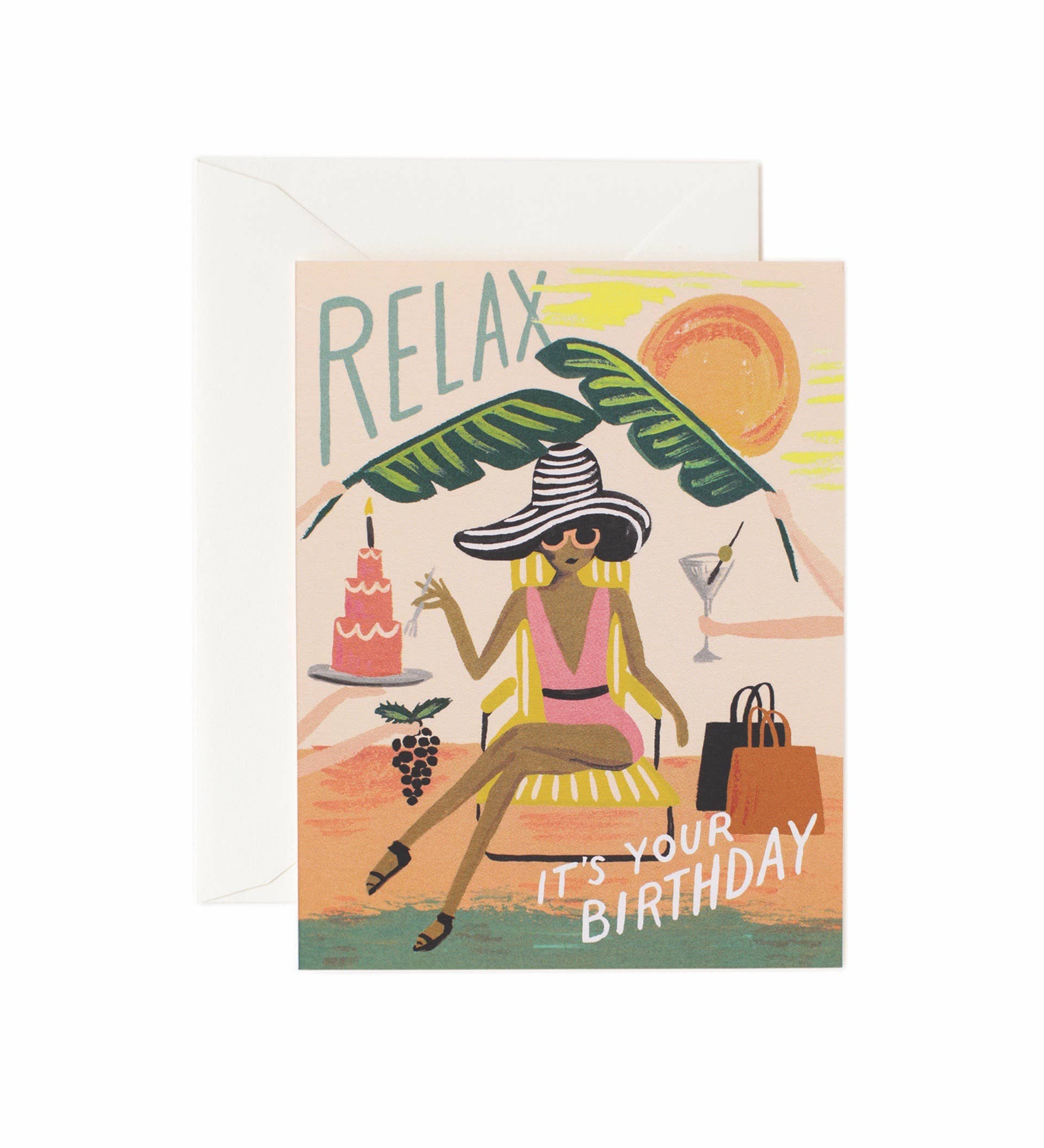 Relax Birthday Card - The Preppy Bunny