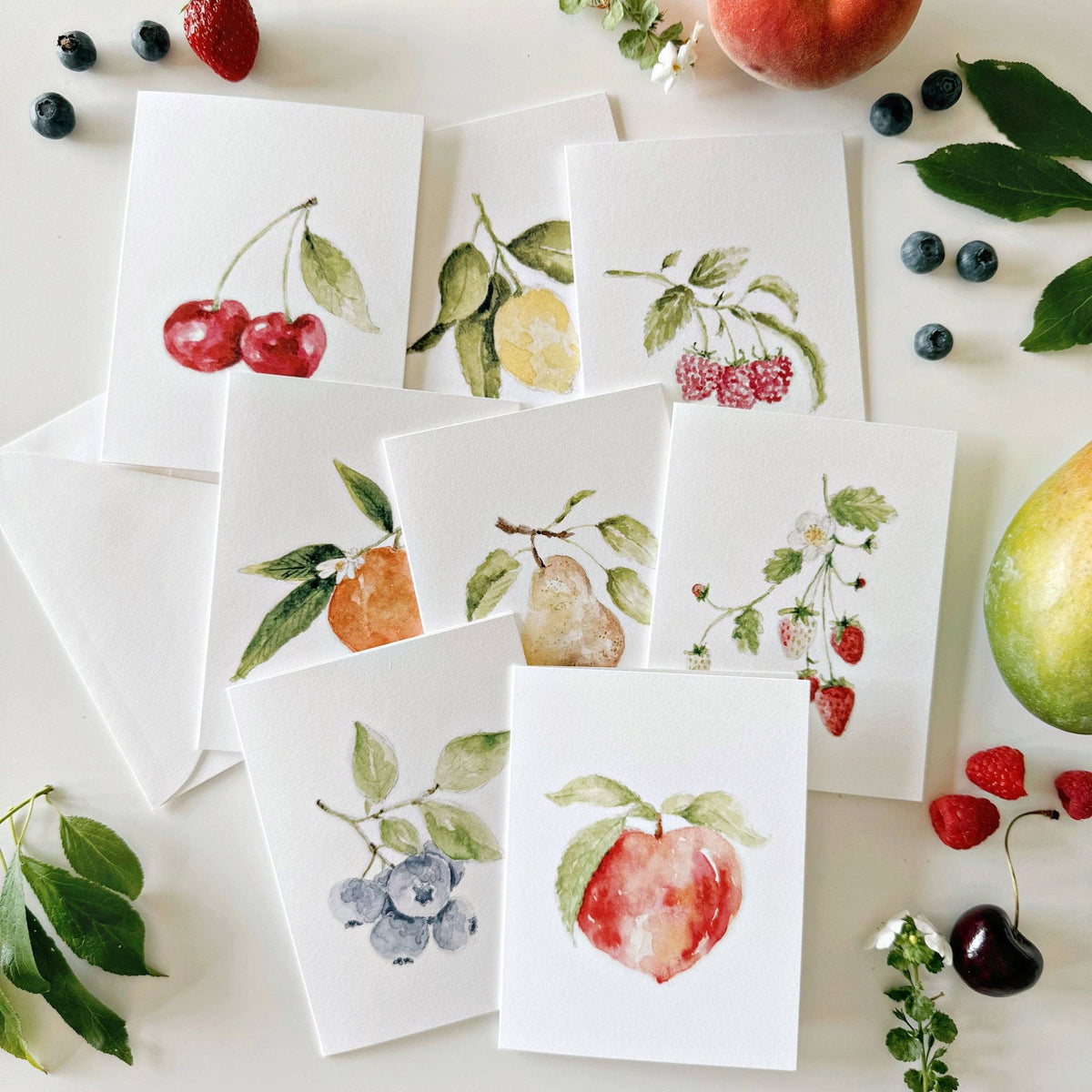 Fruit Assorted Notecard Set - The Preppy Bunny