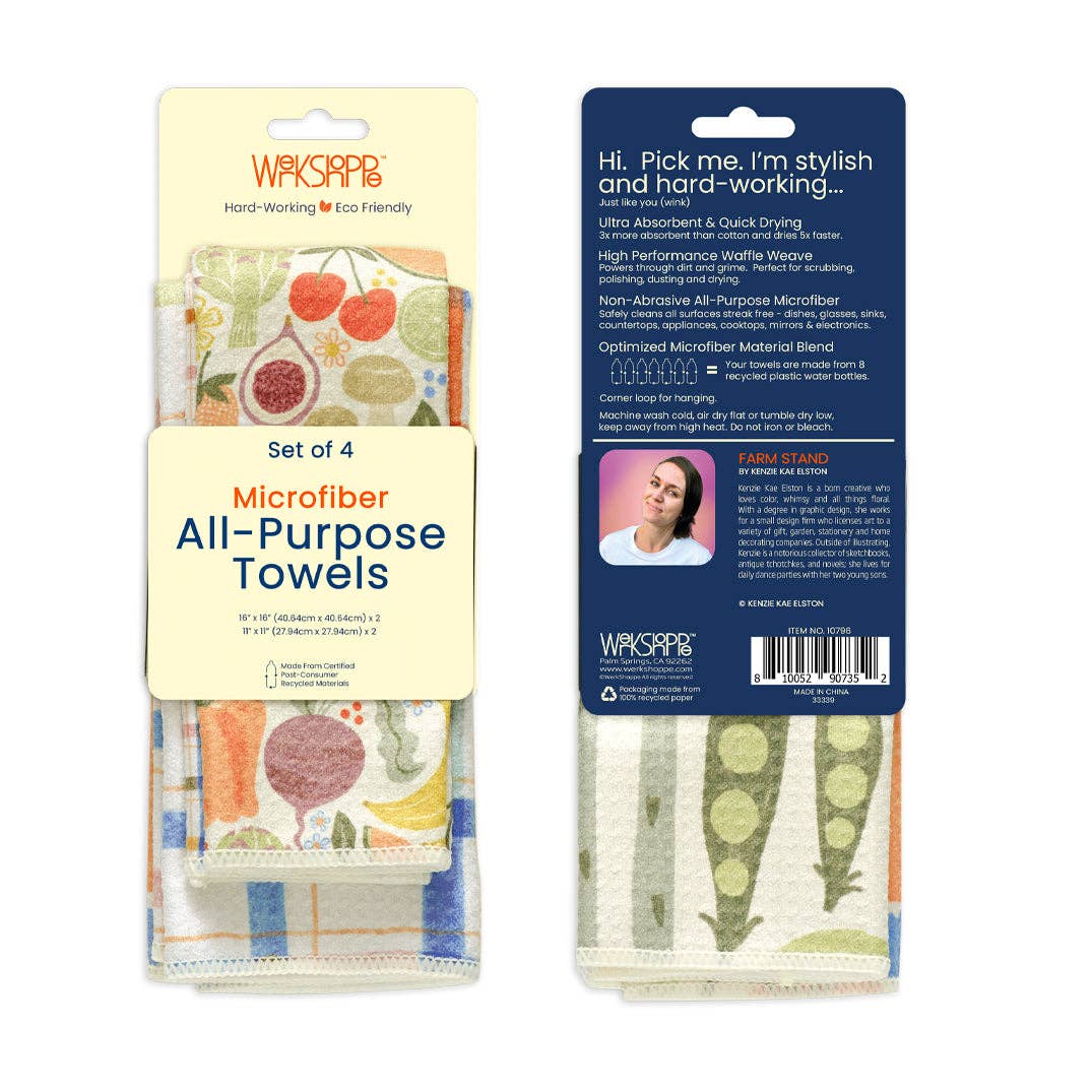 Farm Stand All Purpose Microfiber Towel Set - The Preppy Bunny