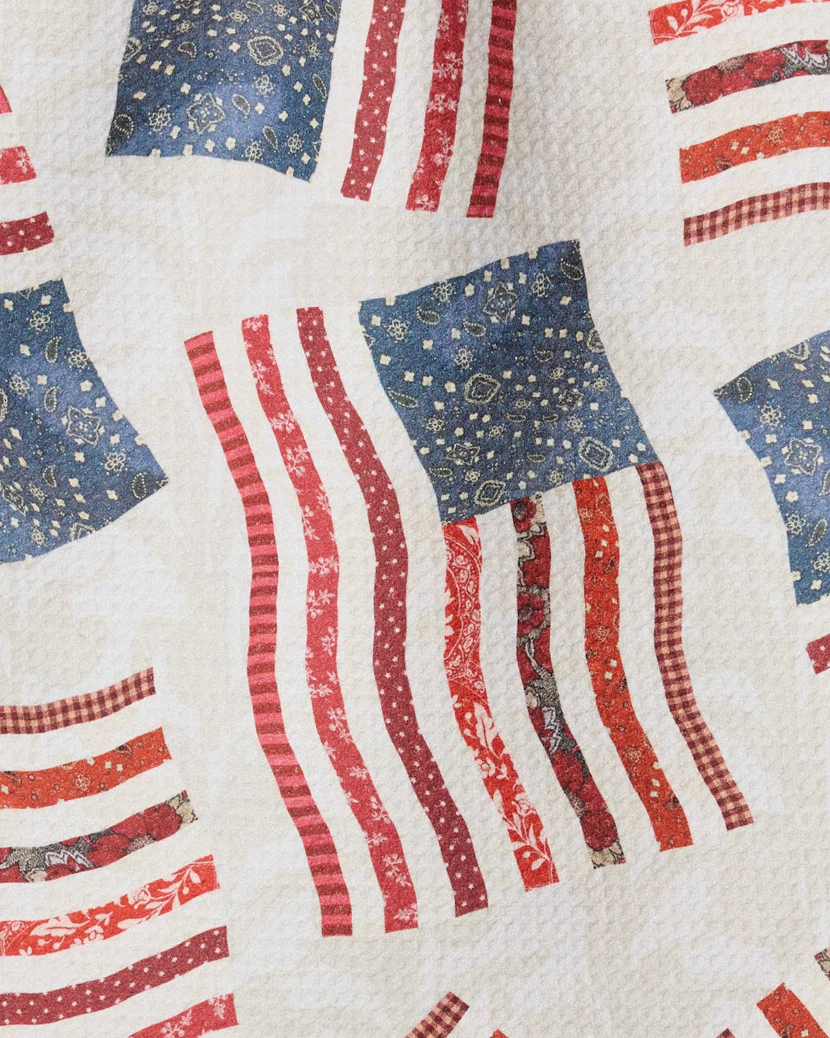 Patchwork Flags Bar Towel by Geometry
