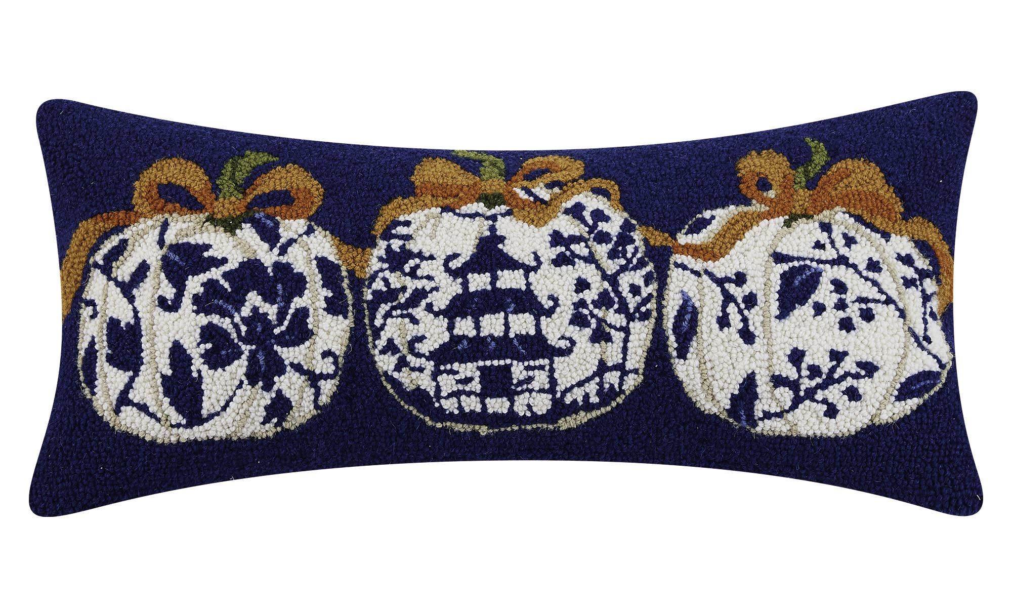 Chinoiserie Pumpkin Hook Pillow - The Preppy Bunny