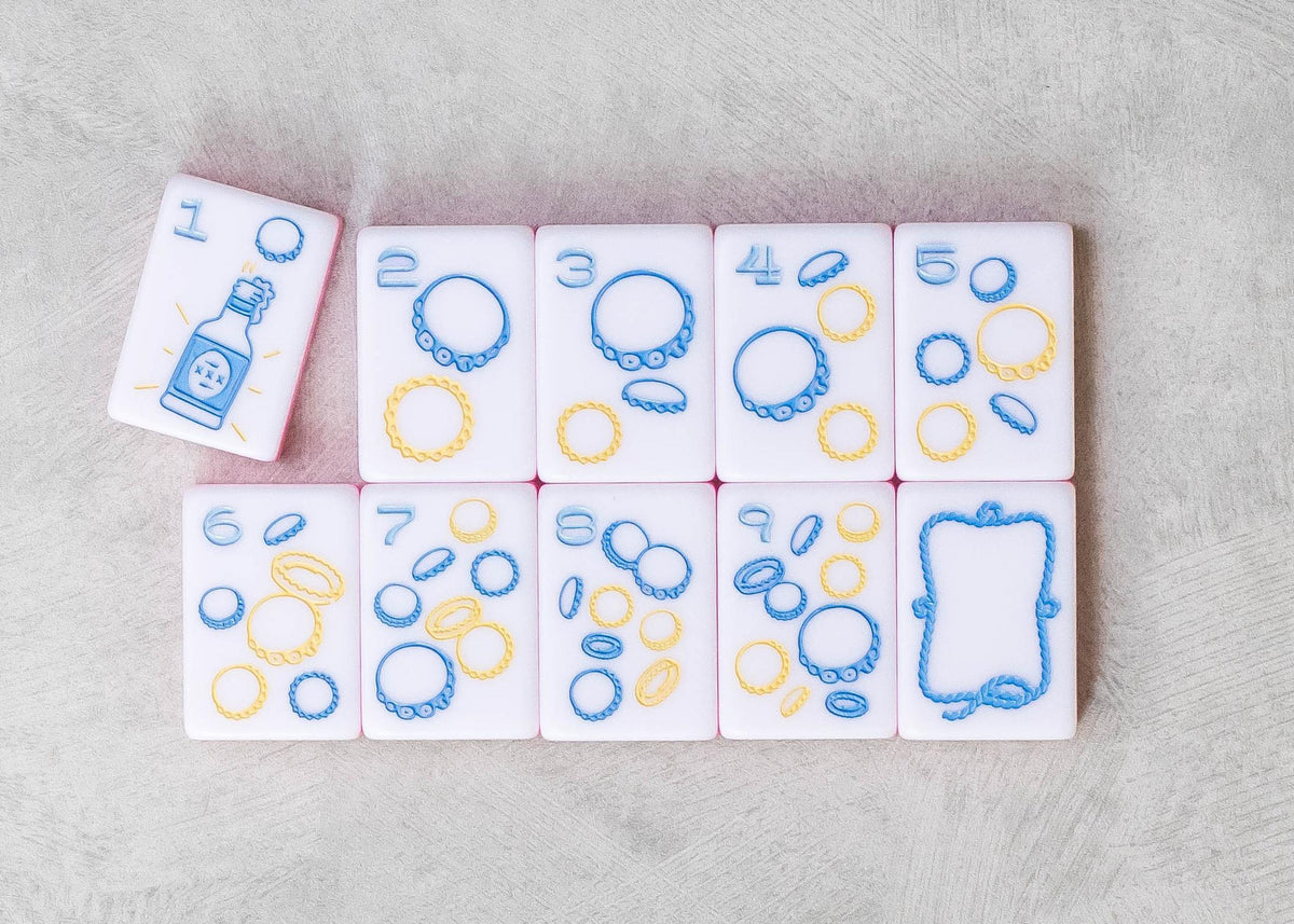 Miss Cowgirl Mahjong Tile Set - The Preppy Bunny