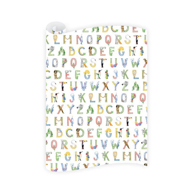 Animal Alphabet Wrapping Paper Roll - The Preppy Bunny
