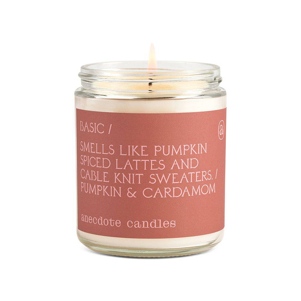 Basic (Pumpkin &amp; Cardamom) Glass Jar Candle - The Preppy Bunny