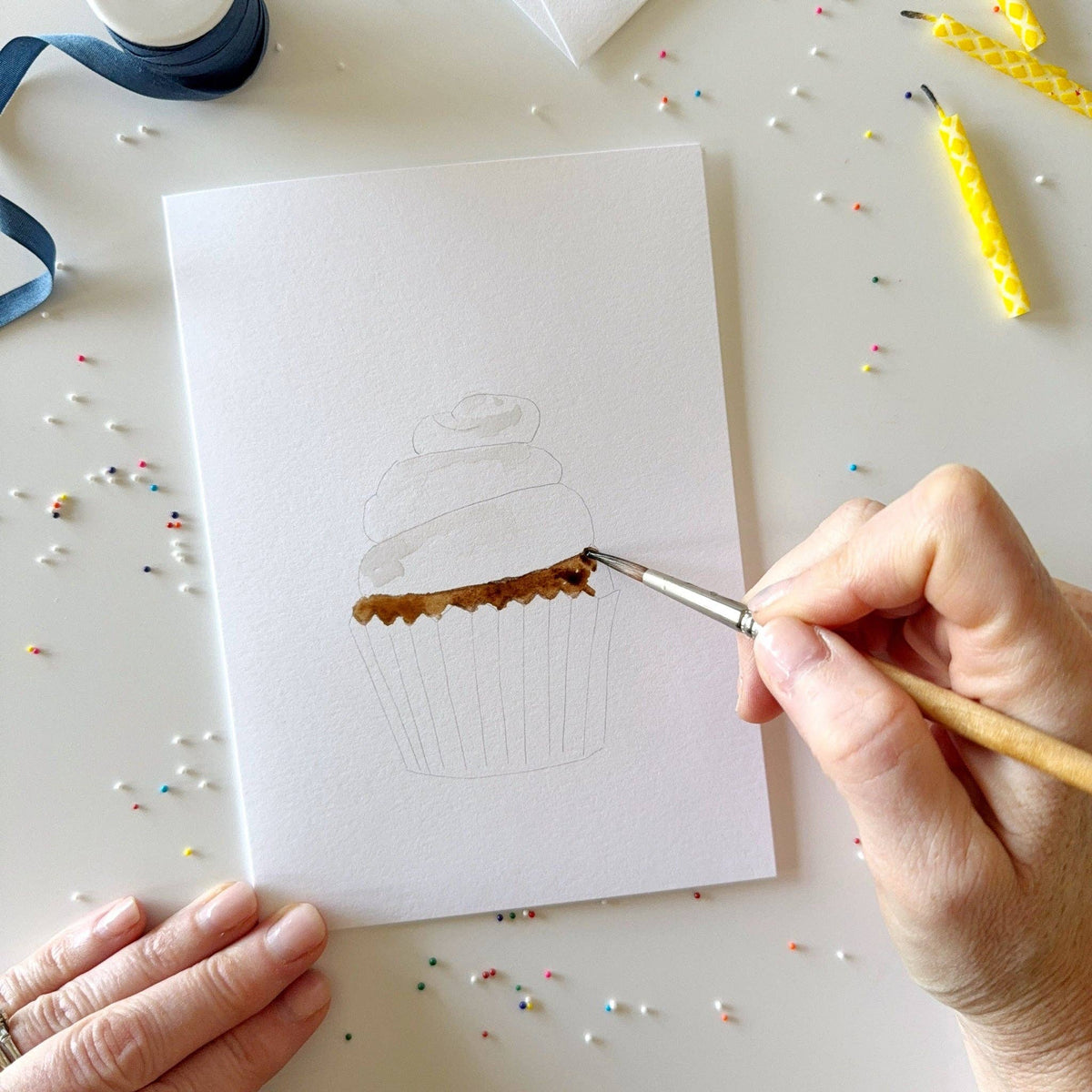 Celebrate - paintable notecards - The Preppy Bunny