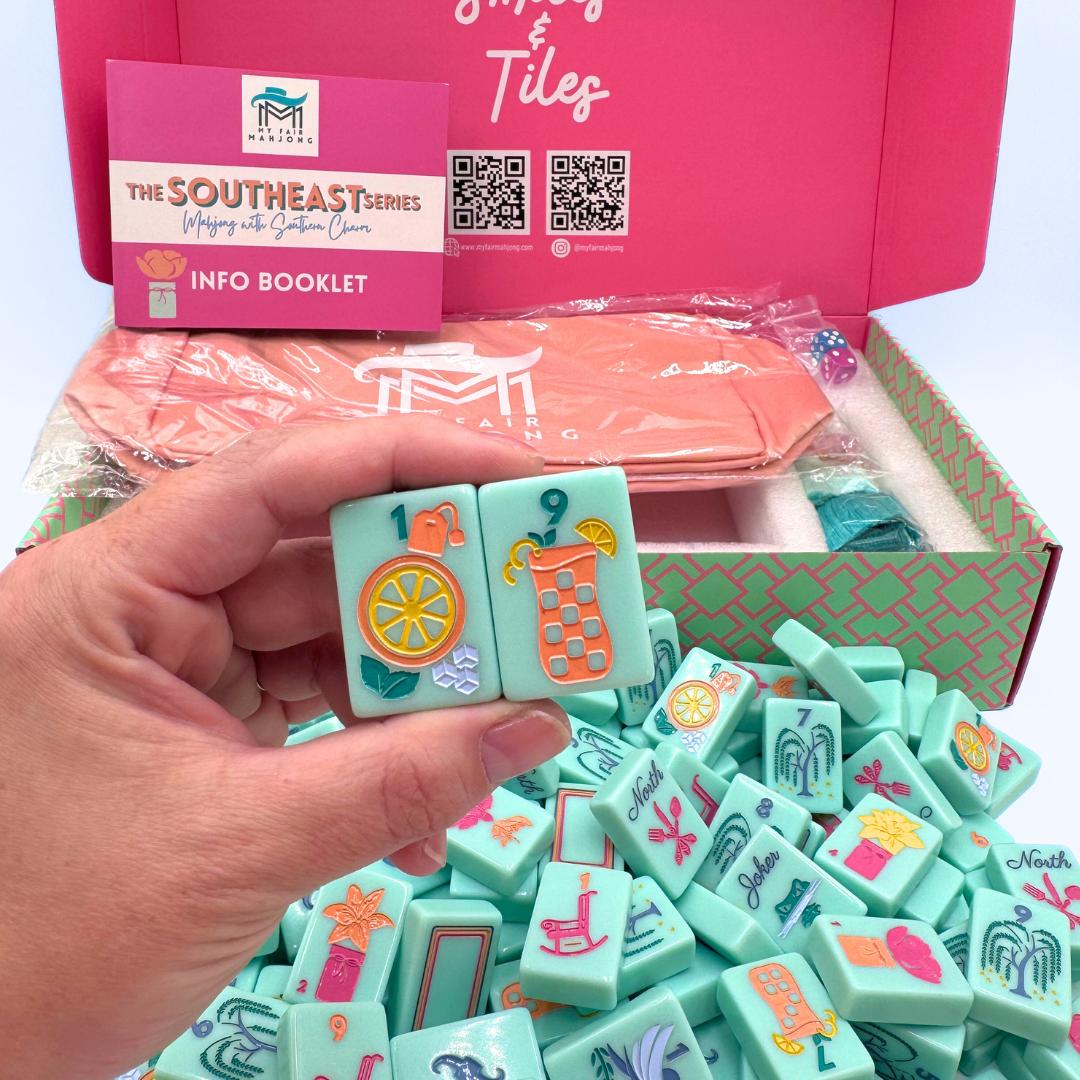 THE SOUTHEAST SERIES | Mahjong Set with Southern Charm - The Preppy Bunny