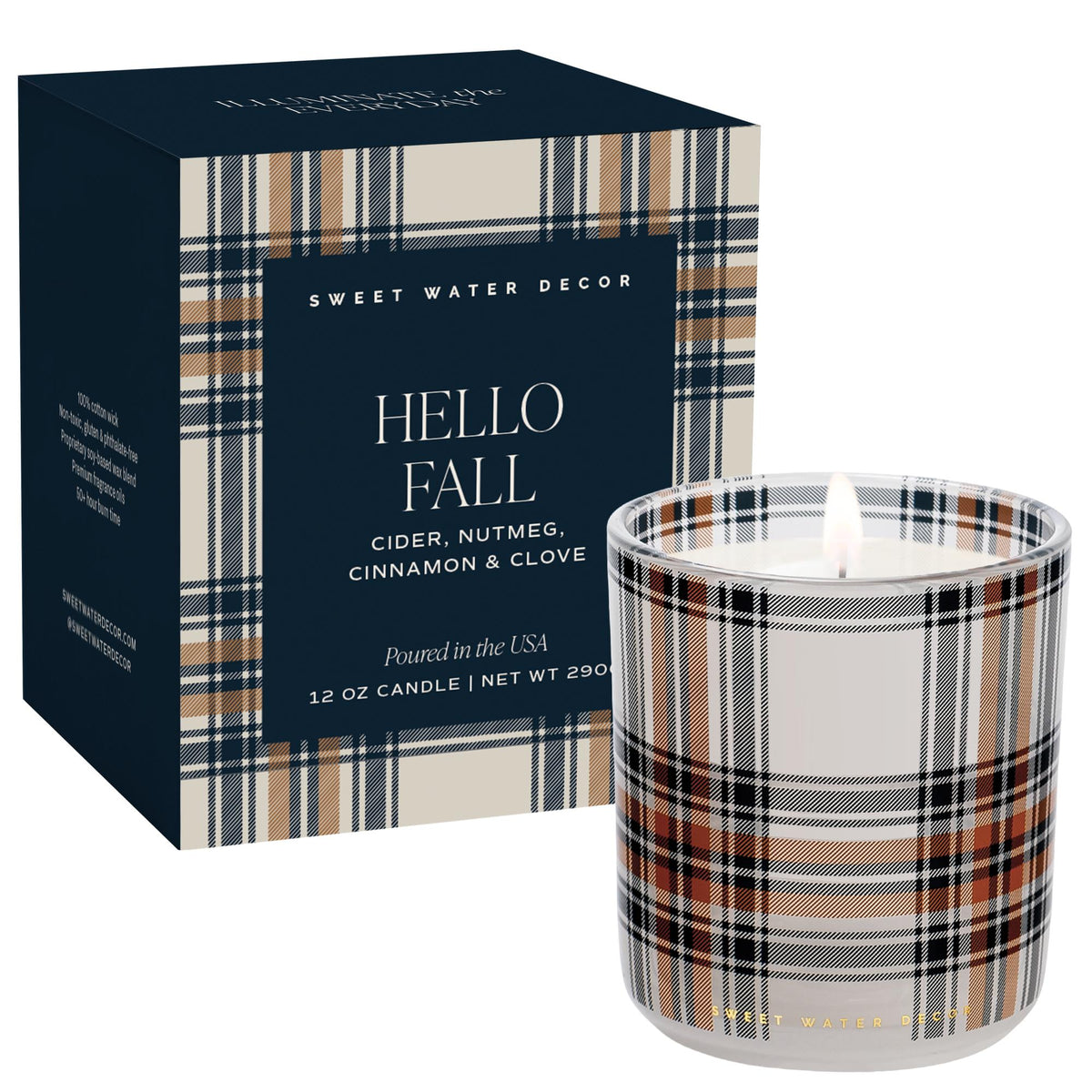 Hello Fall 12 oz Boxed Soy Candle