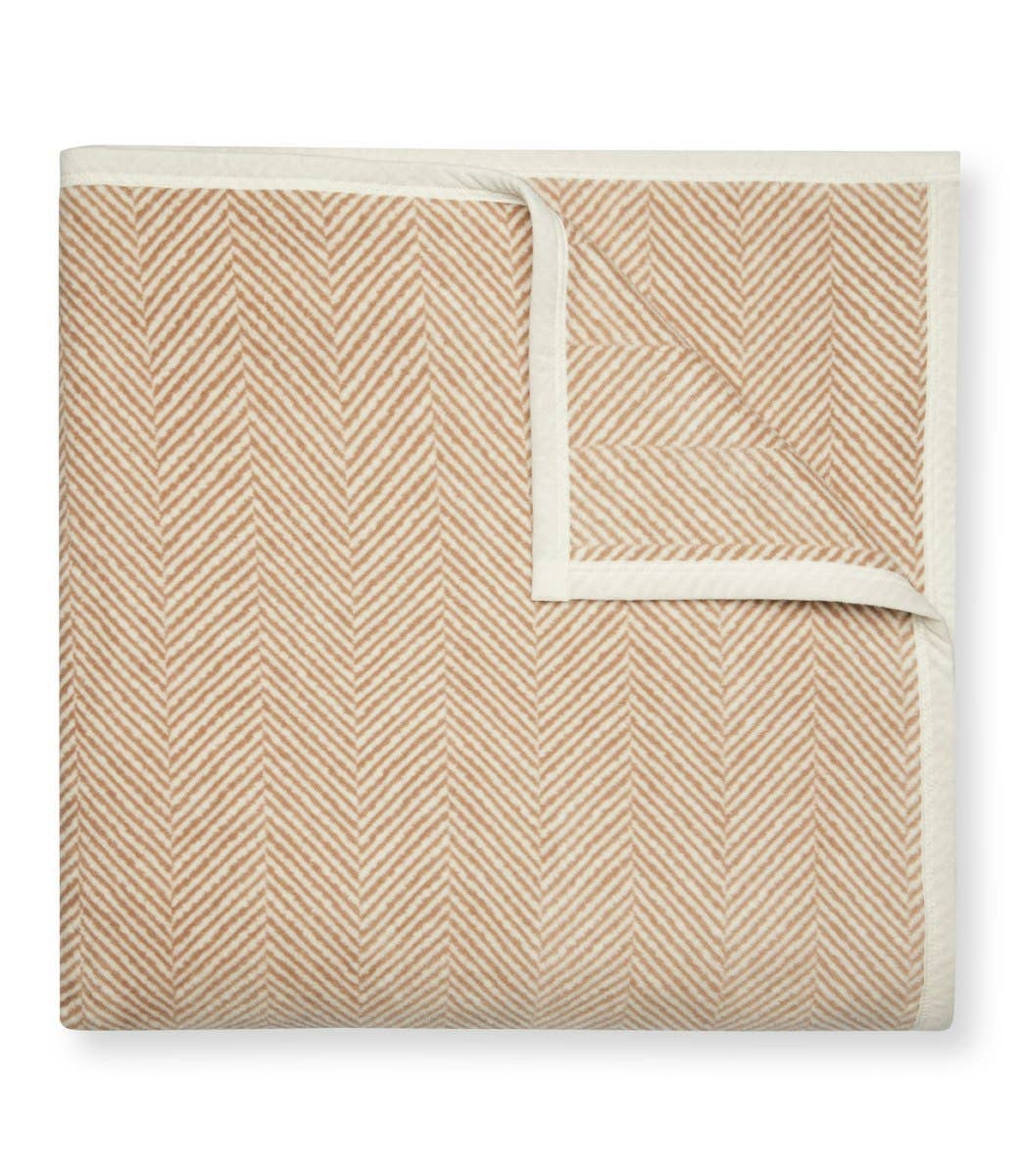 Harborview Herringbone Tan ChappyWrap Family Size Blanket - The Preppy Bunny