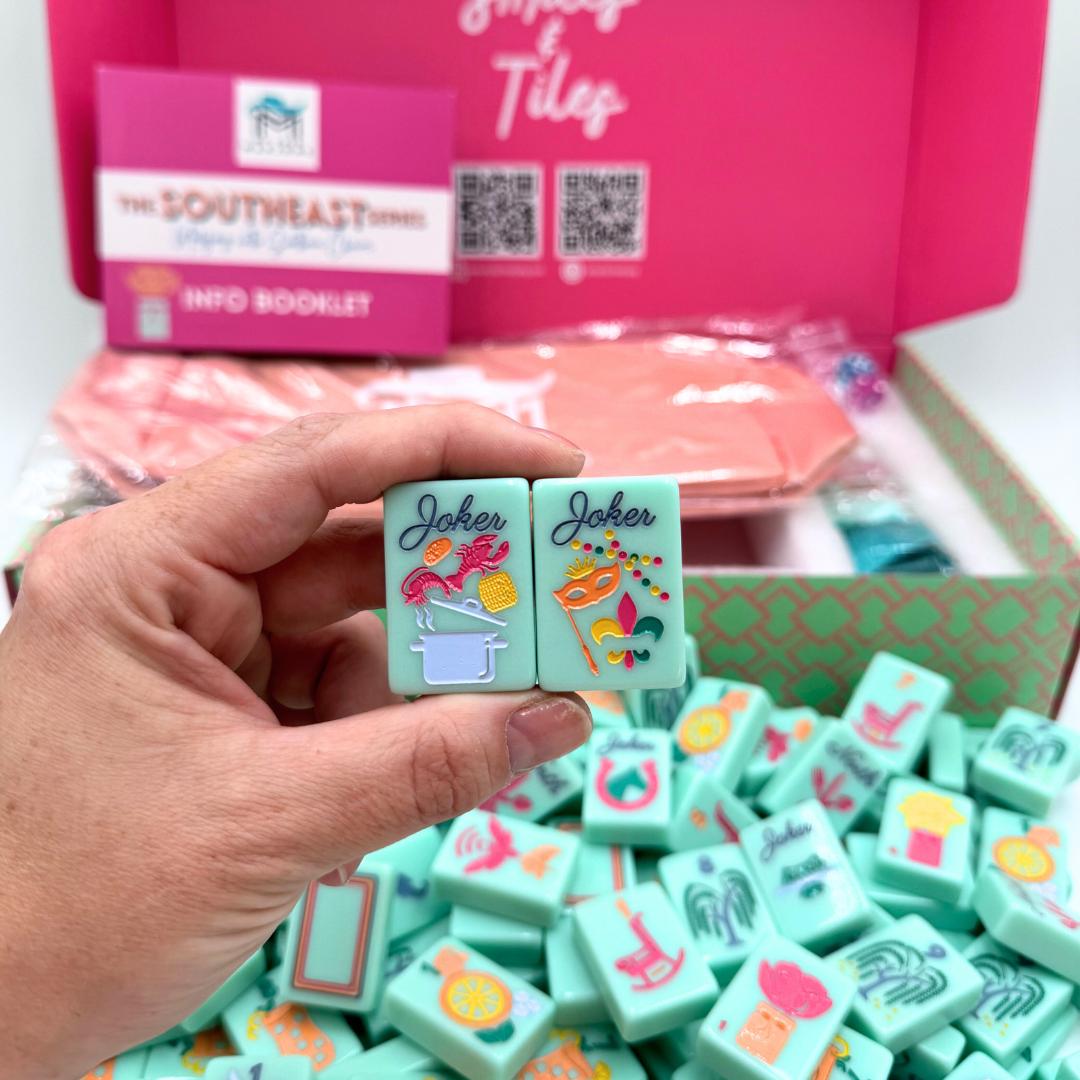 THE SOUTHEAST SERIES | Mahjong Set with Southern Charm - The Preppy Bunny