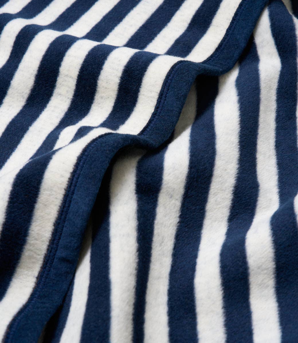 Sideline Stripe Navy Midi Blanket by ChappyWrap