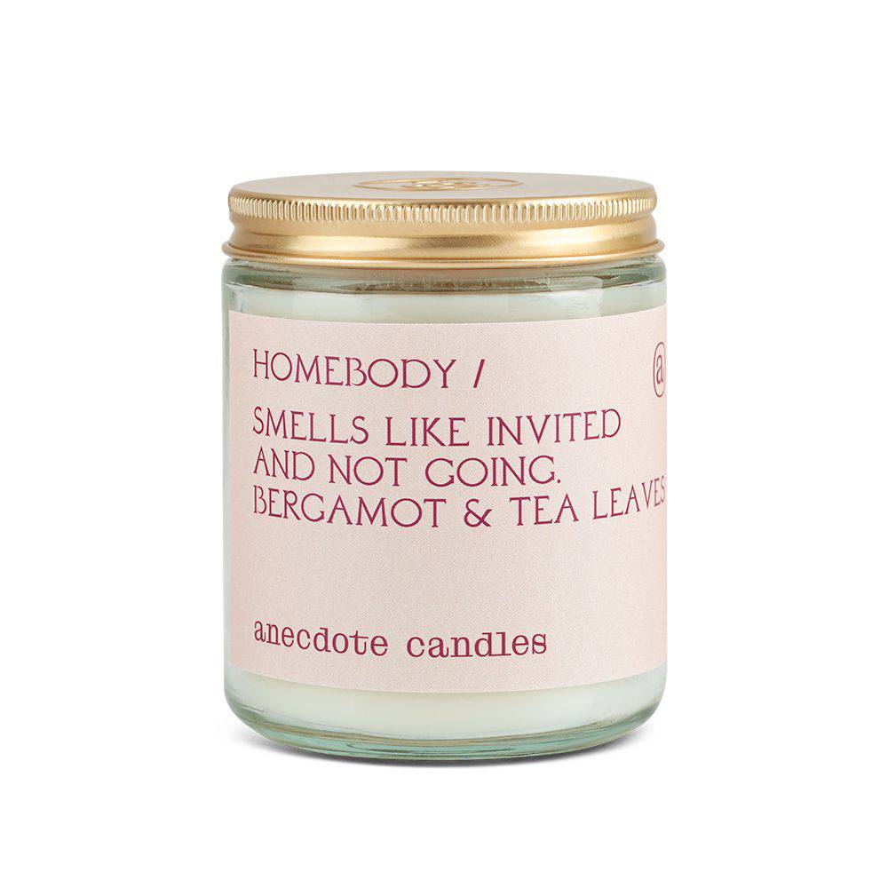 Homebody Candle (Bergamot &amp; Tea Leaves) Candle: 7.8 oz glass jar - The Preppy Bunny