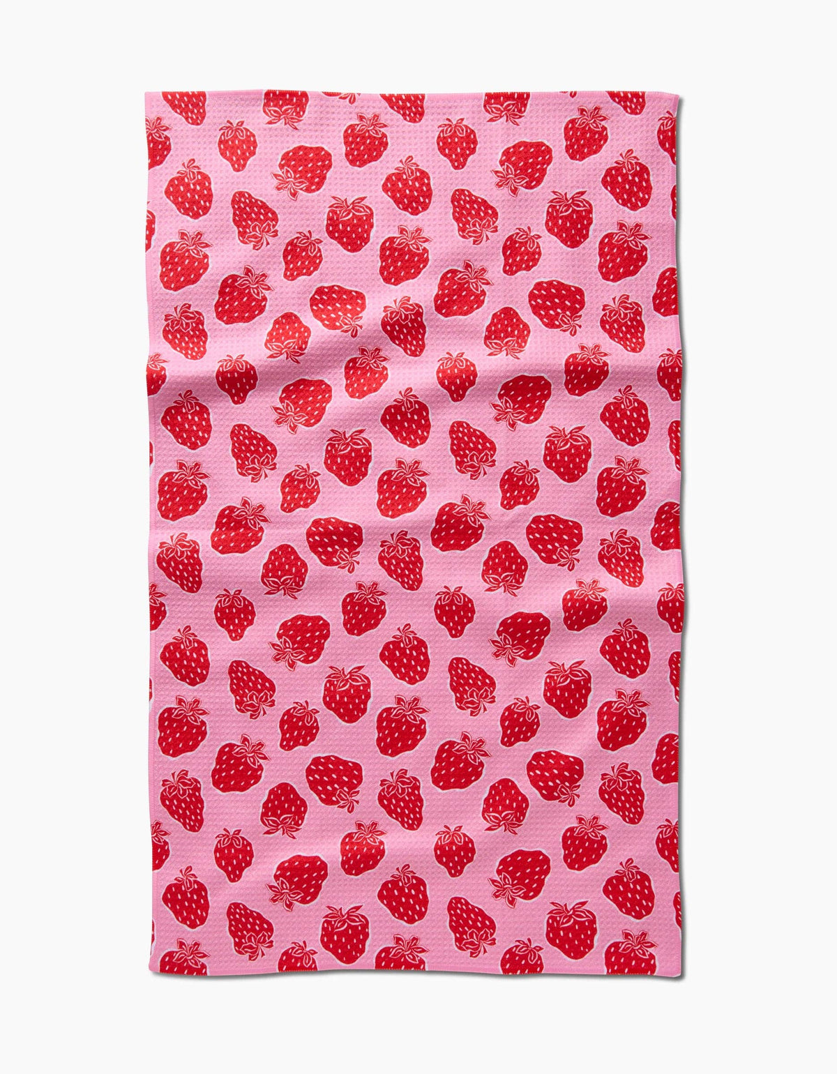 Strawberry Fields Tea Towel by Geometry