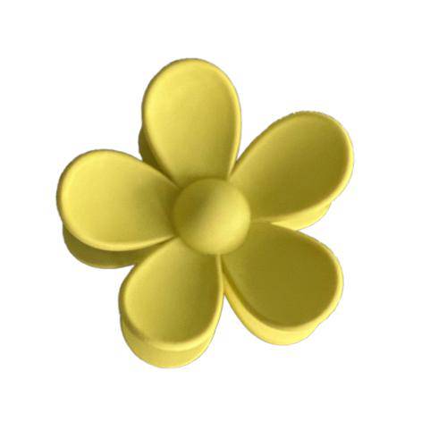 Flower Power "Yellow" Hair Clip - The Preppy Bunny
