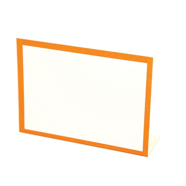 Orange Frame Place Cards - The Preppy Bunny