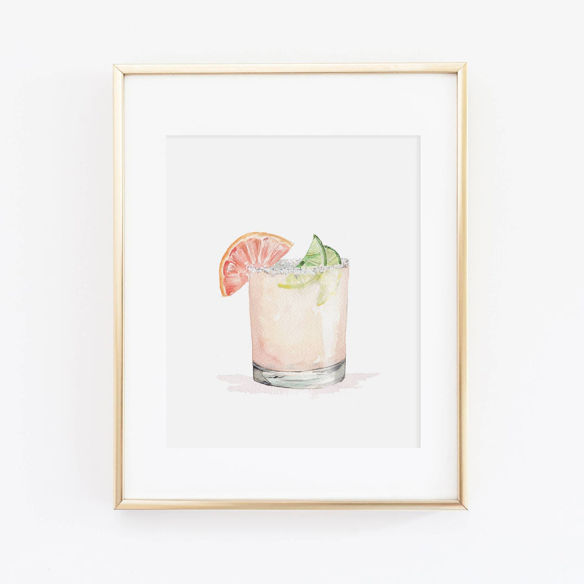 Grapefruit Paloma Art Print - The Preppy Bunny