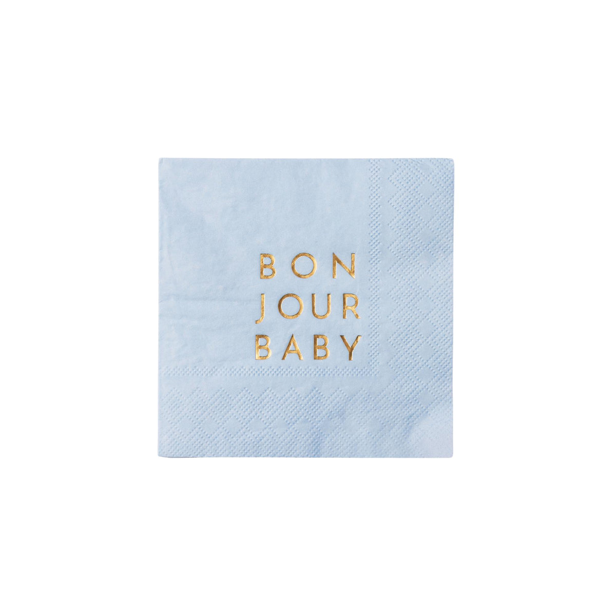 BONJOUR BABY SKY BLUE COCKTAIL NAPKINS