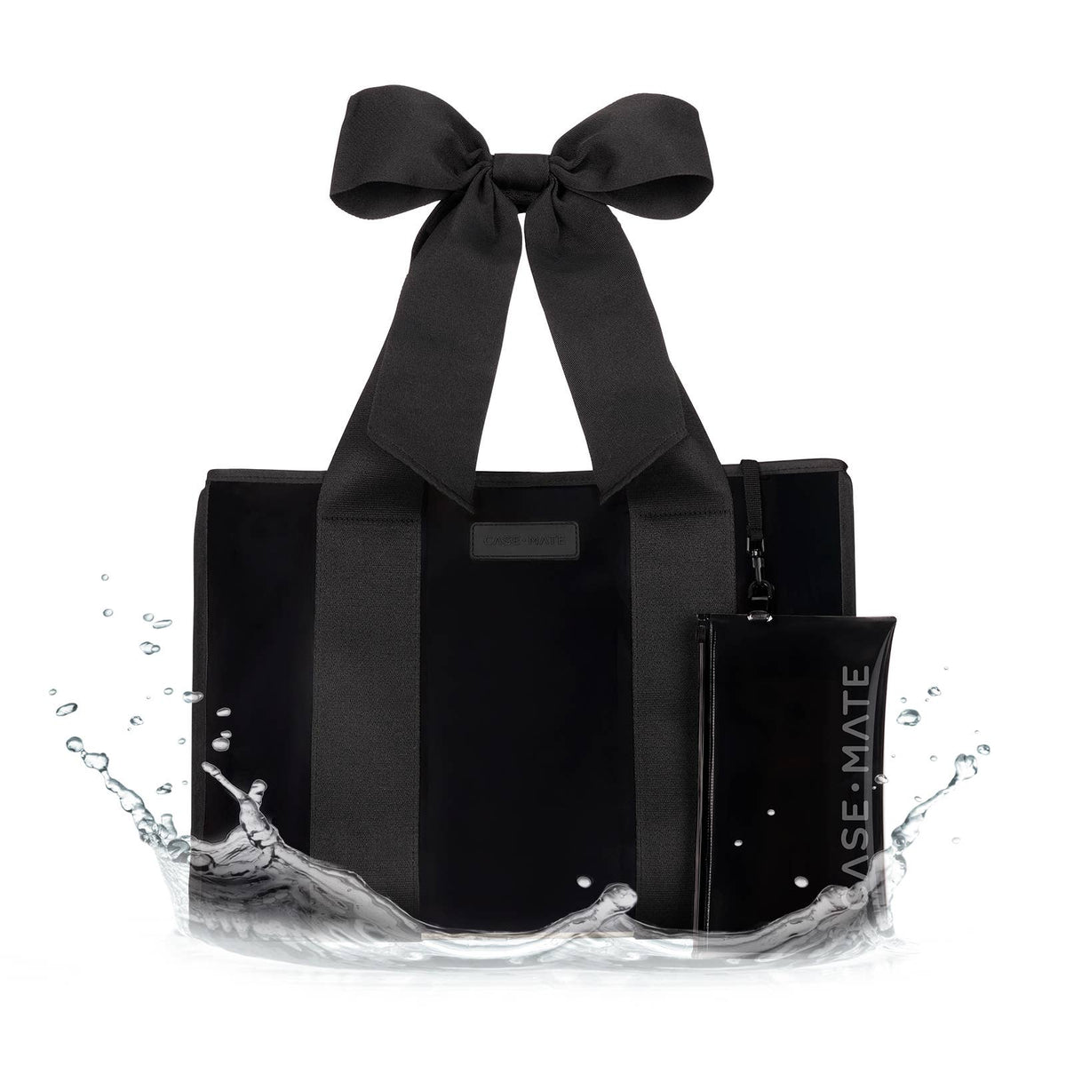 Case-Mate Midnight Black Bow Jelly Tote Bag - The Preppy Bunny