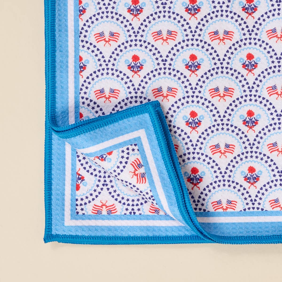 Waffle Tea Towel–All-American Darling - The Preppy Bunny