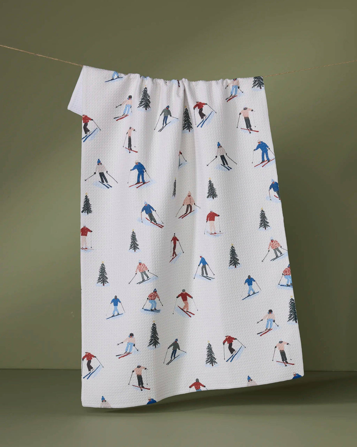 Alpine Run Tea Towel by Geometry