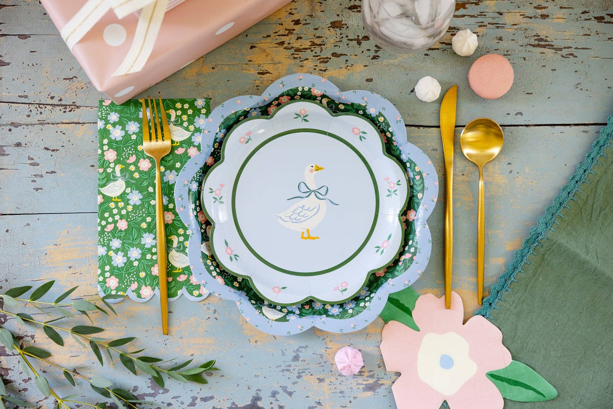 Goose 8" Plates - The Preppy Bunny