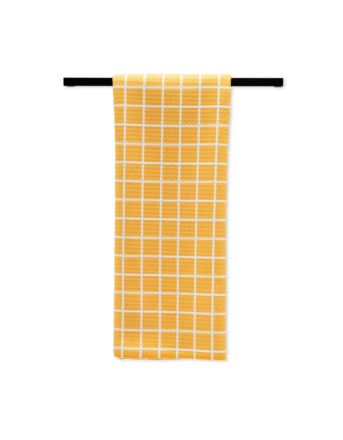 Orange Grid Geometry Tea Towel - The Preppy Bunny