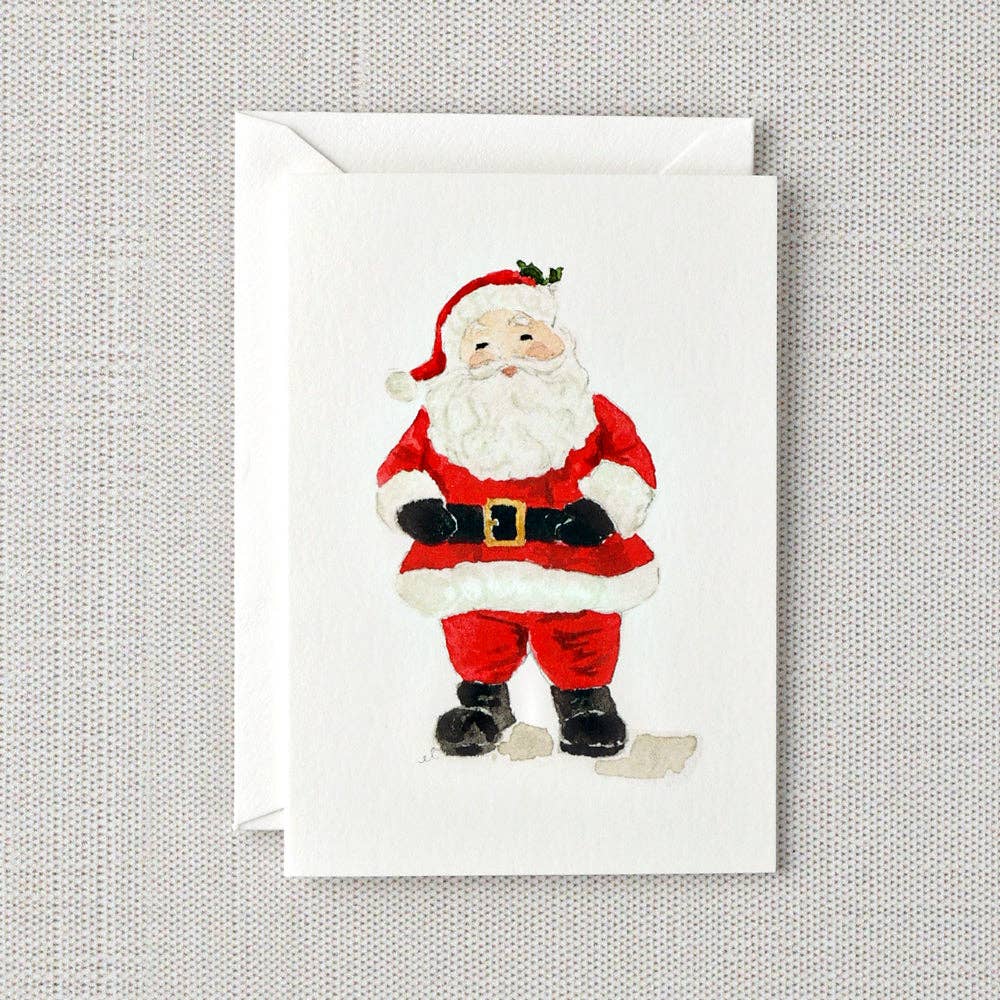 santa mini notecard - The Preppy Bunny