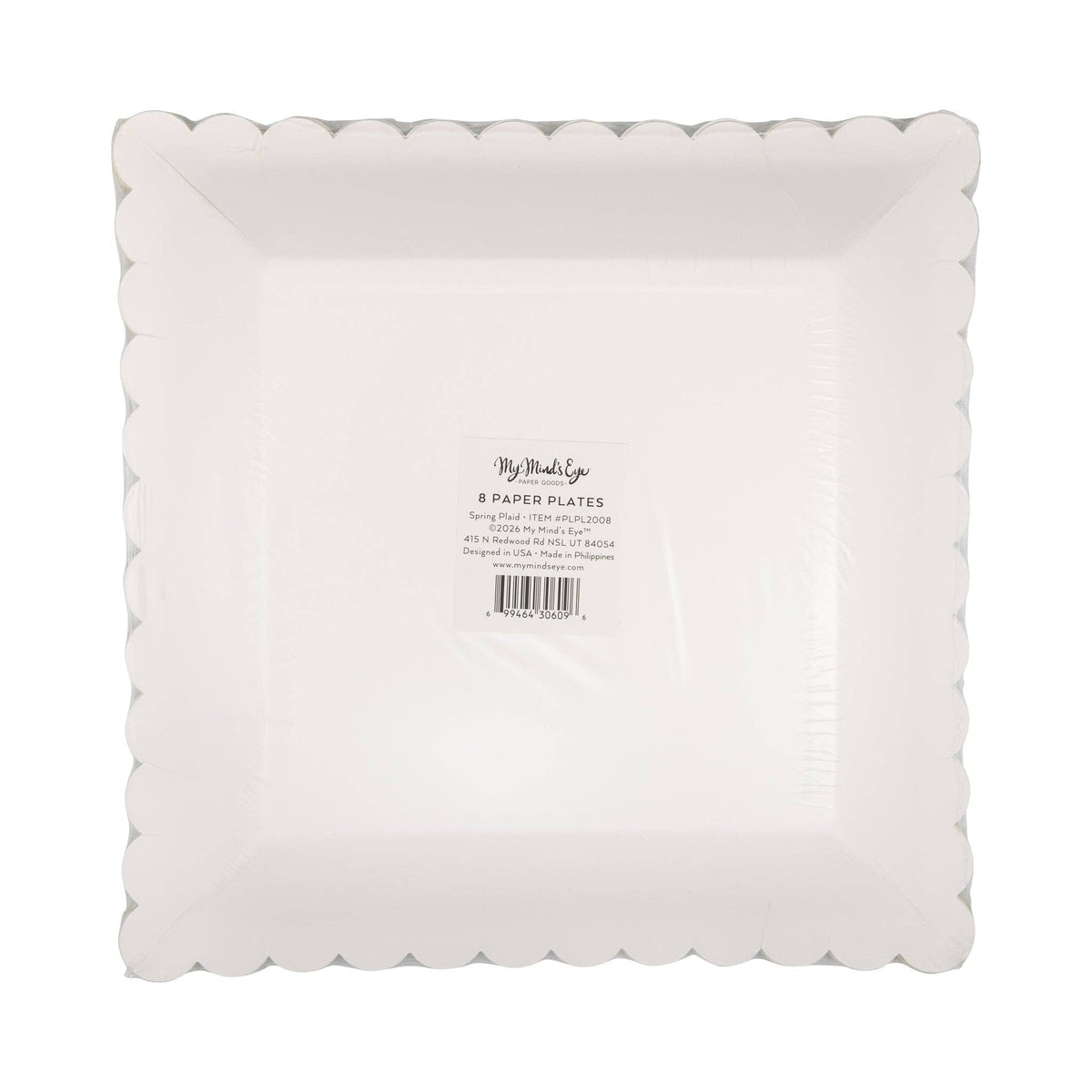 Plaid Paper Plate Set (8ct) - The Preppy Bunny