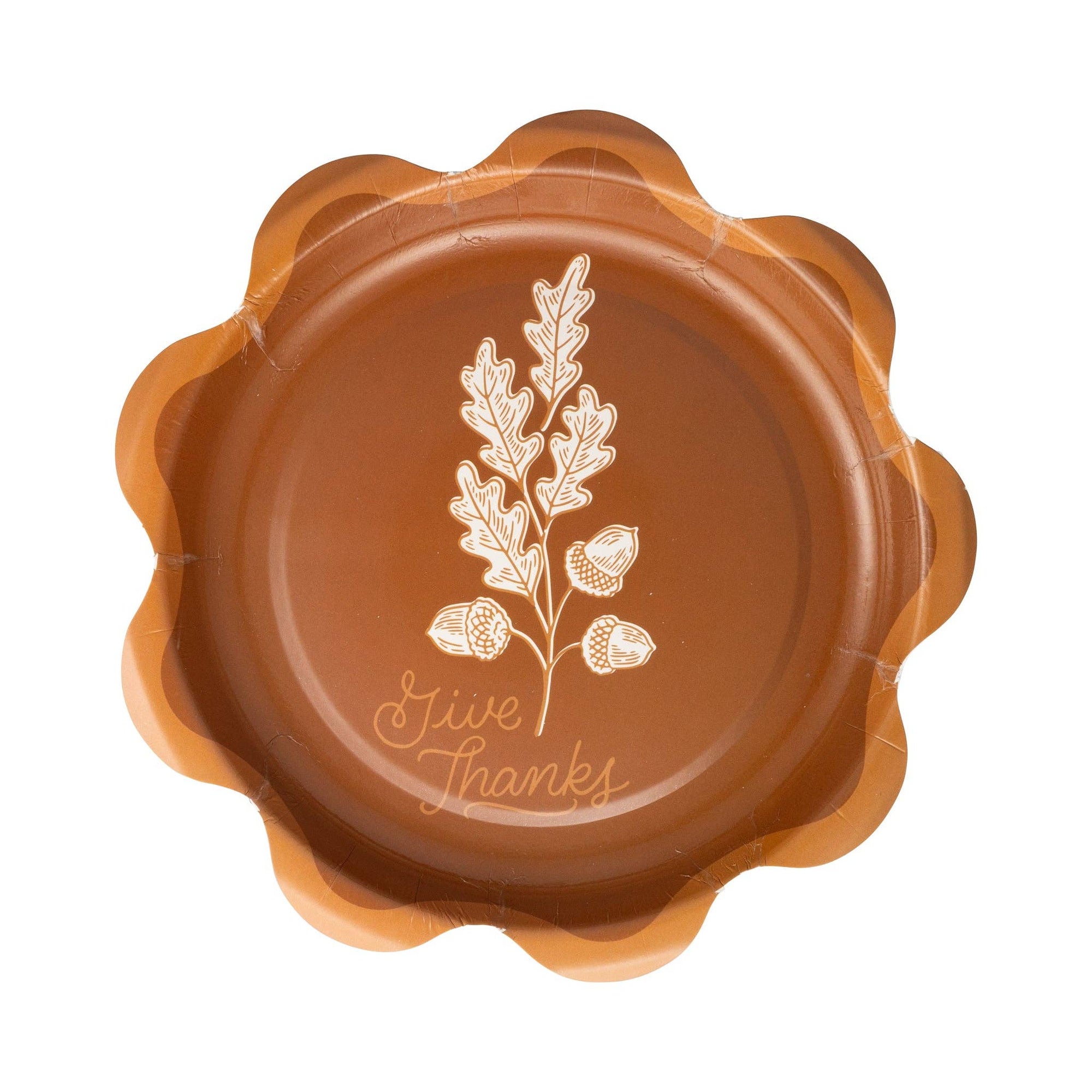 Give Thanks Dessert Paper Plates - The Preppy Bunny