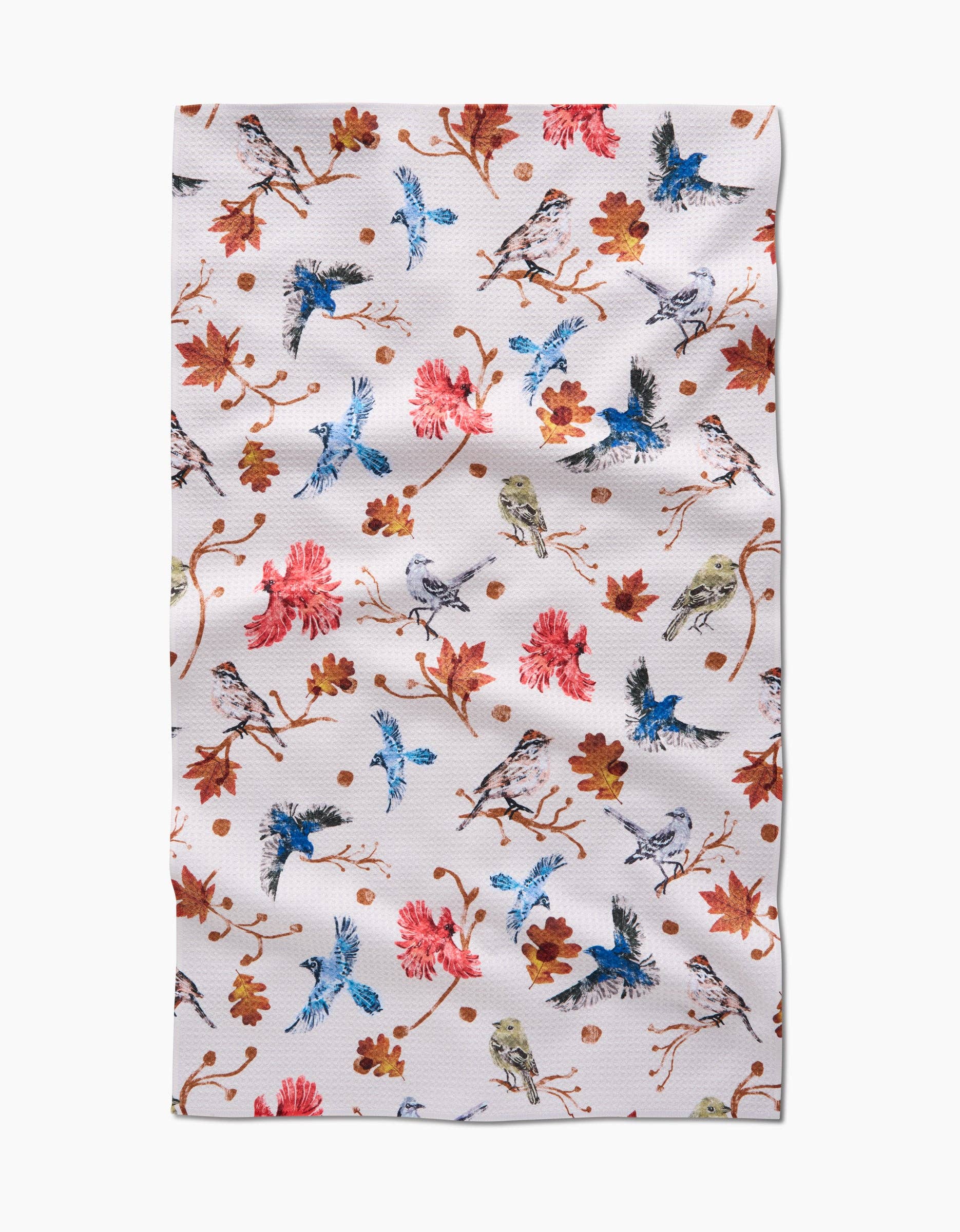 Autumnal Bird Skies Tea Towel by Geometry - The Preppy Bunny
