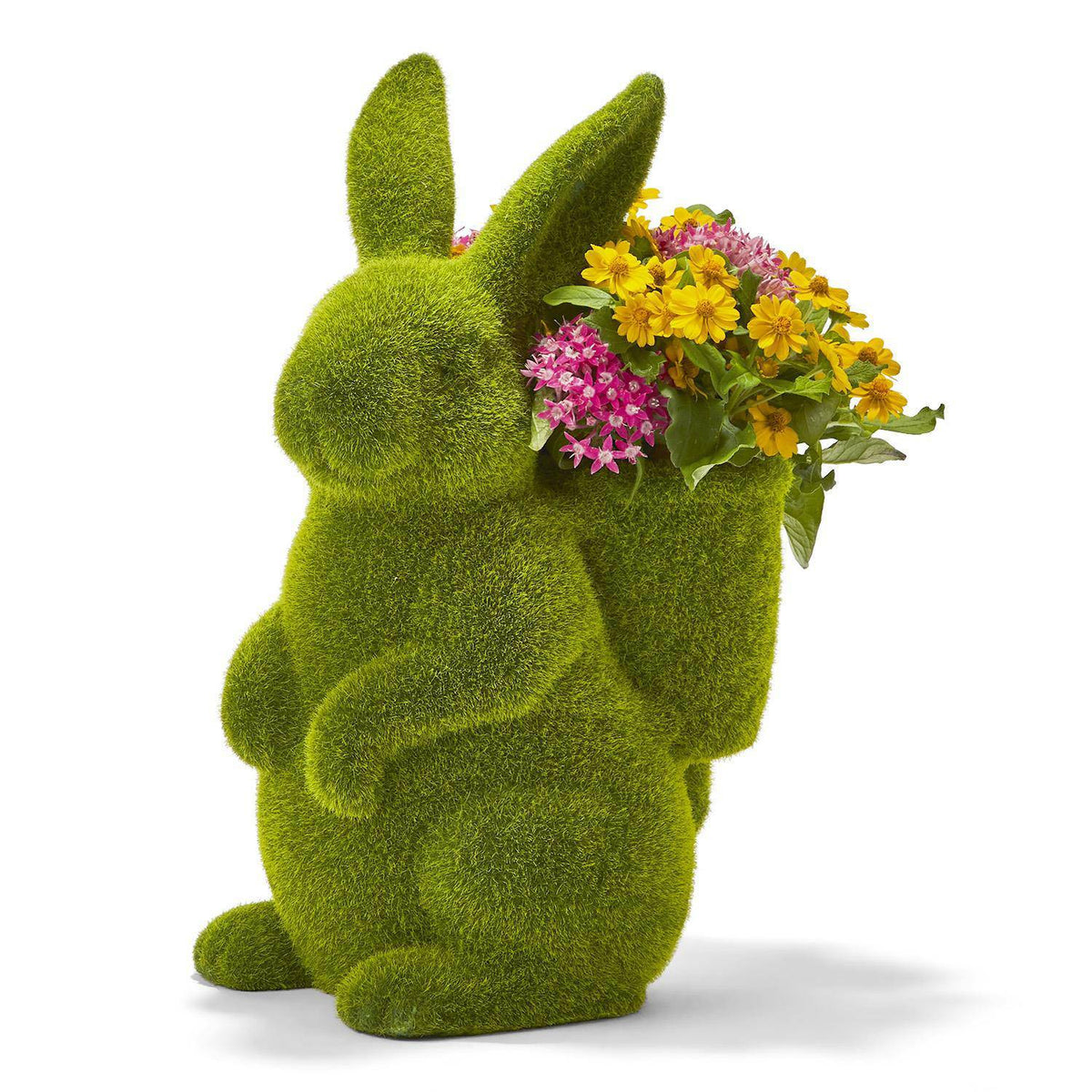 Flocked Bunny Planter - The Preppy Bunny