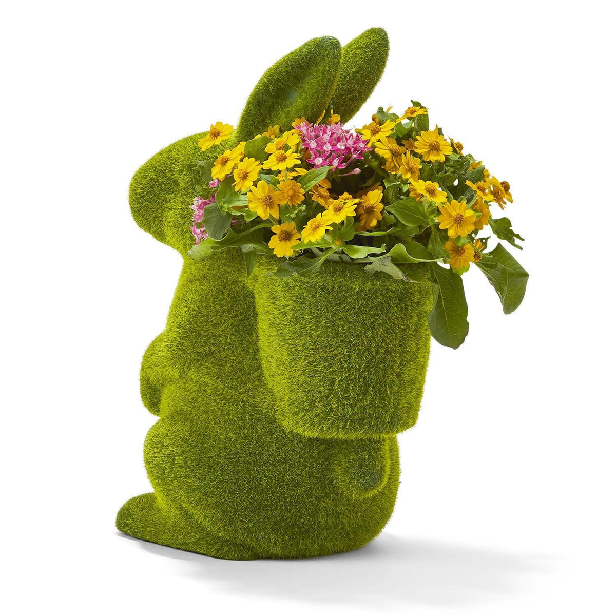 Flocked Bunny Planter - The Preppy Bunny