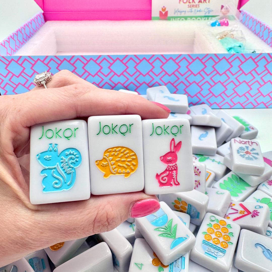 THE SCANDINAVIAN FOLK ART SERIES | Mahjong with Nordic Style - The Preppy Bunny