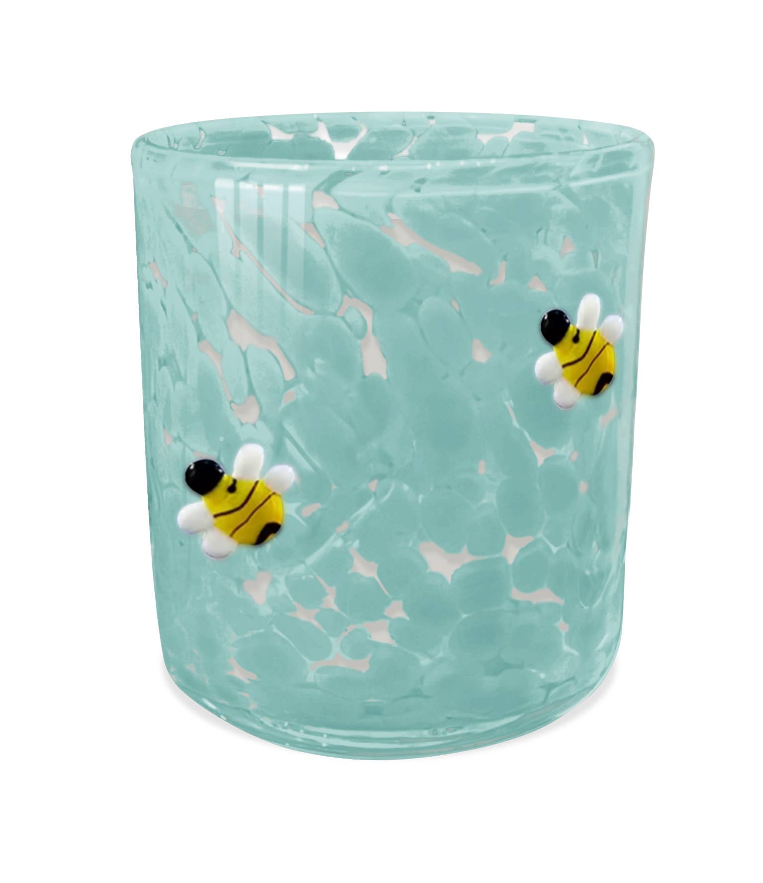 TESTER - Bee's Knees 12oz Blue Bees Confetti Candle - The Preppy Bunny
