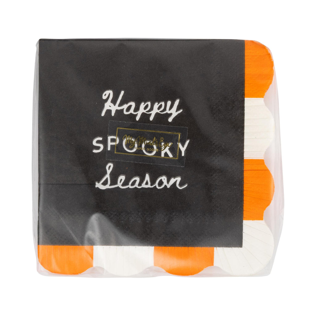 Happy Spooky Season Paper Fringed Cocktail Napkins