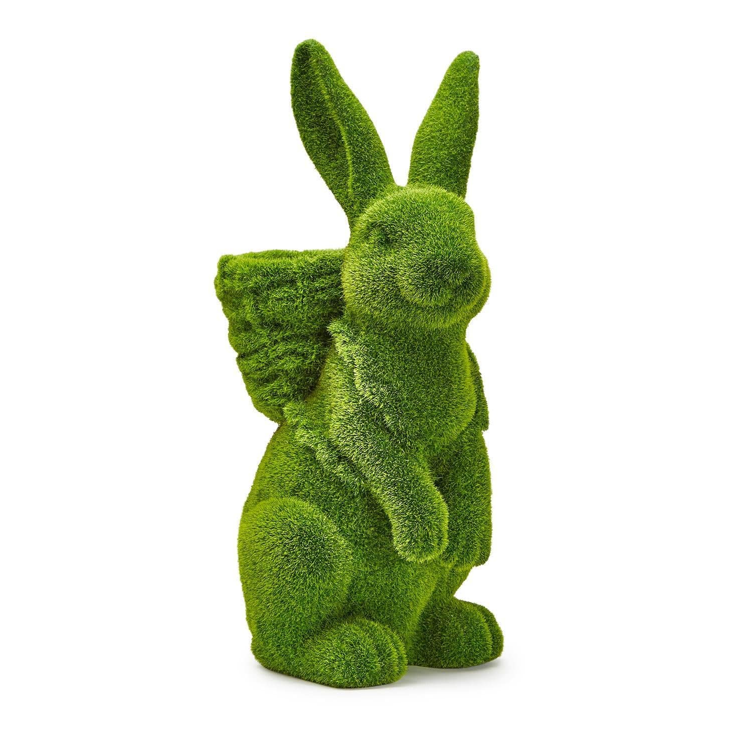 Moss Easter Bunny with Basket - The Preppy Bunny