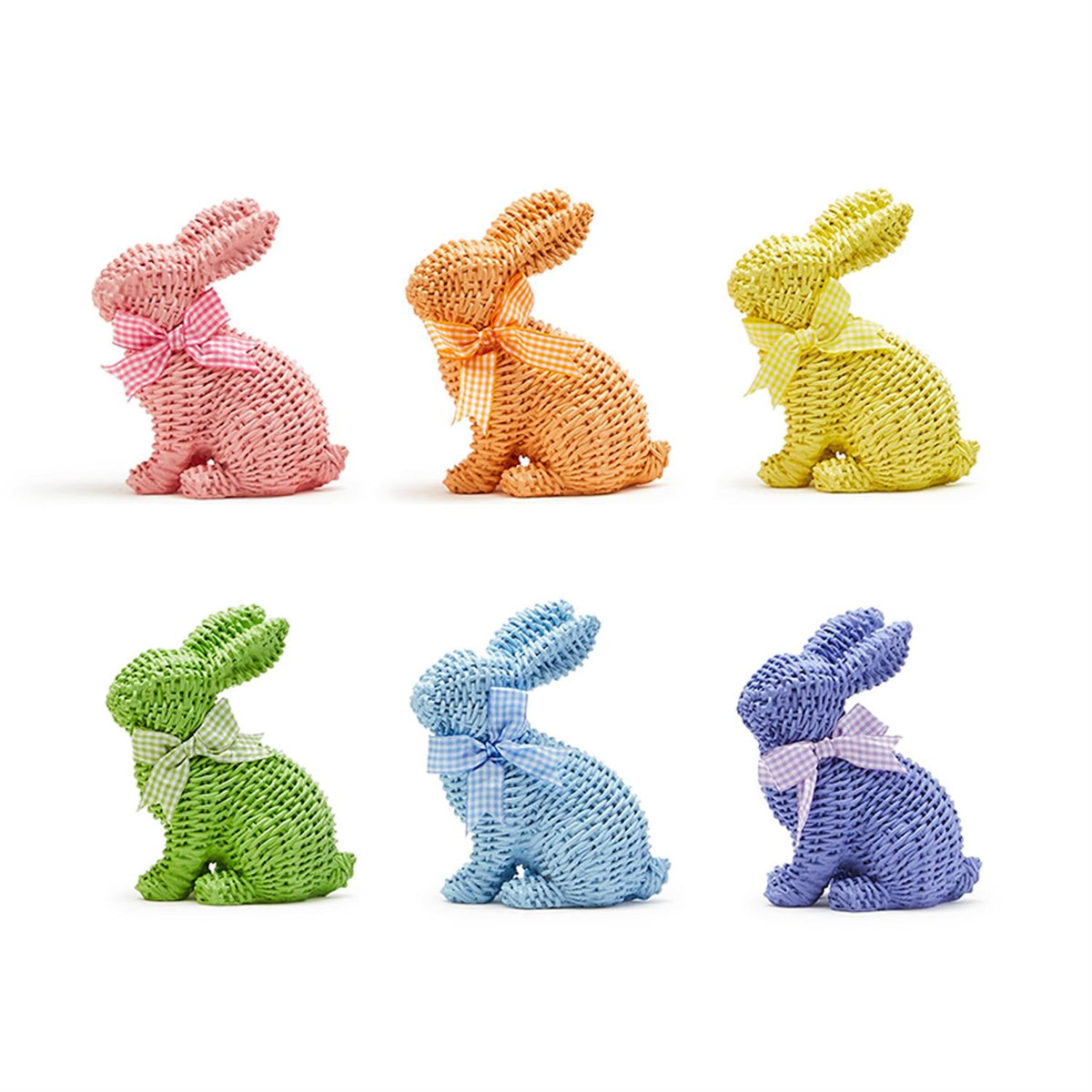 Colorful Basketweave Bunny - The Preppy Bunny