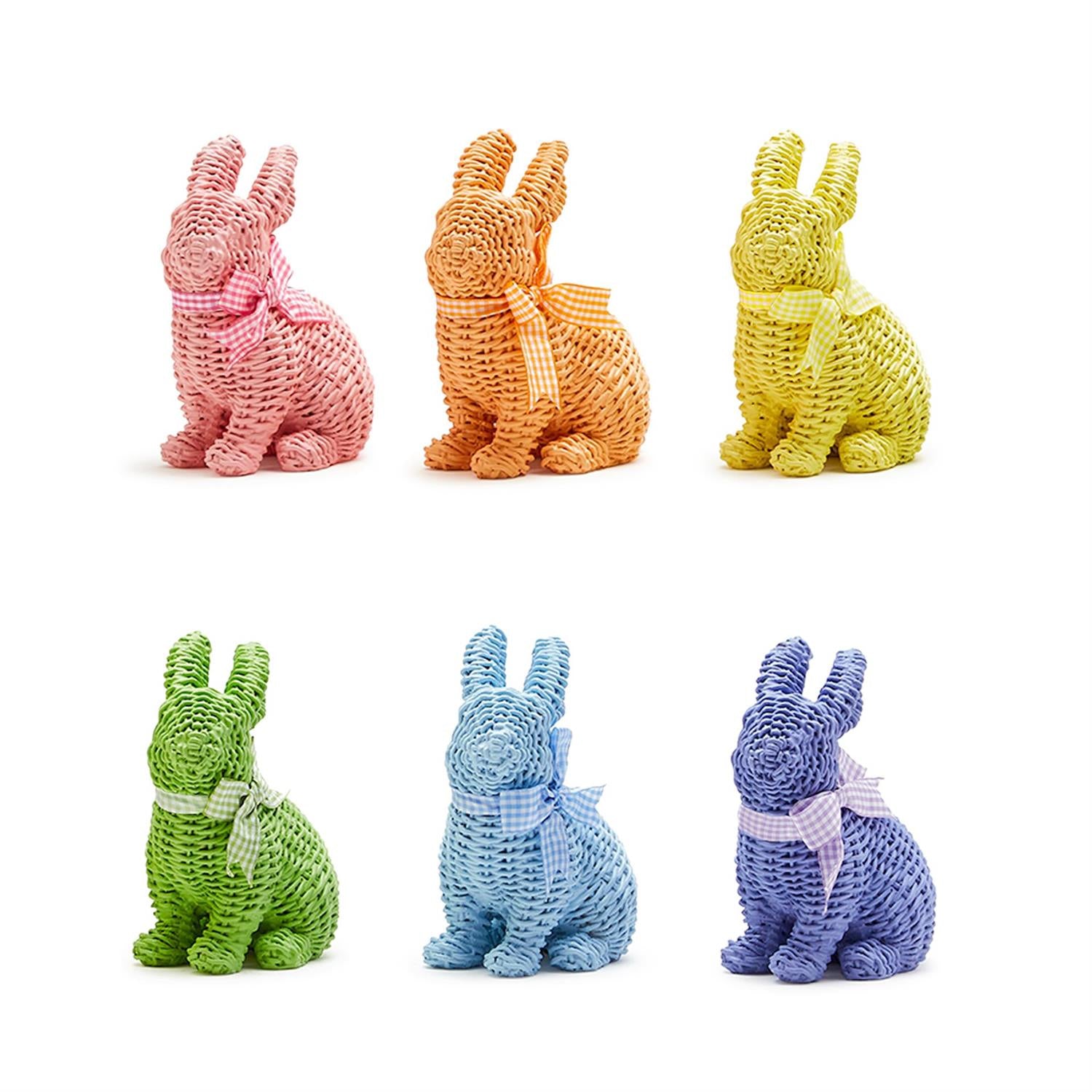 Colorful Basketweave Bunny - The Preppy Bunny