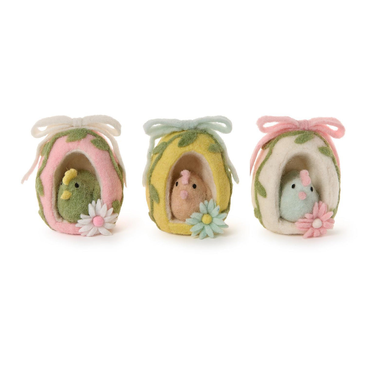 Hand-Crafted Felt Sugar Egg Décor - The Preppy Bunny