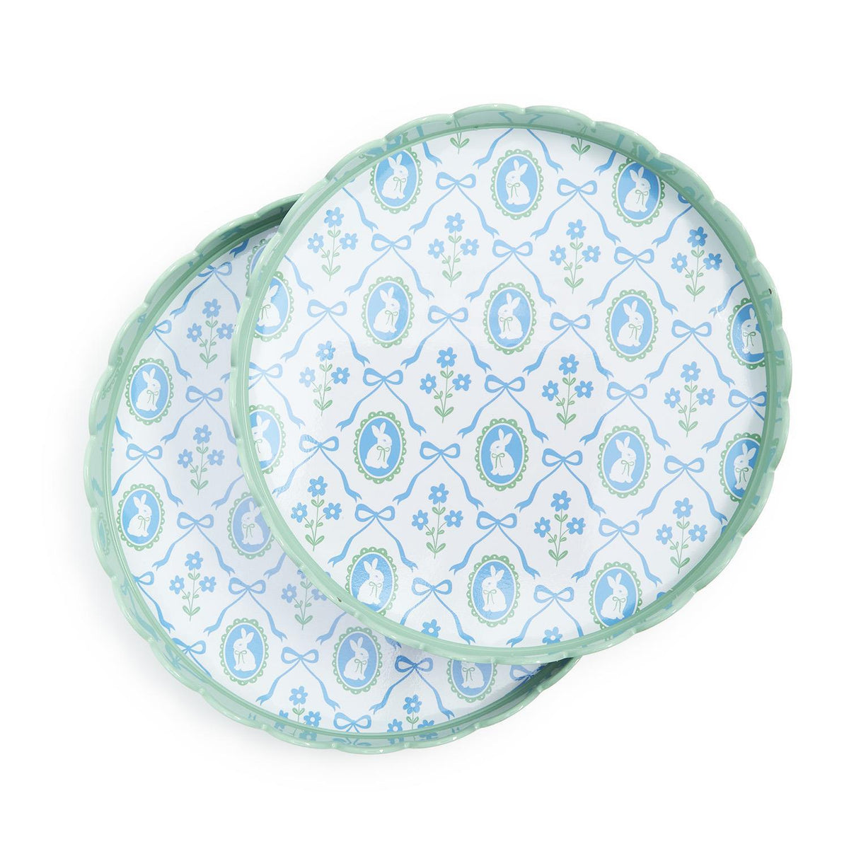 Bunnies and Bows Tray - 2 sizes - The Preppy Bunny