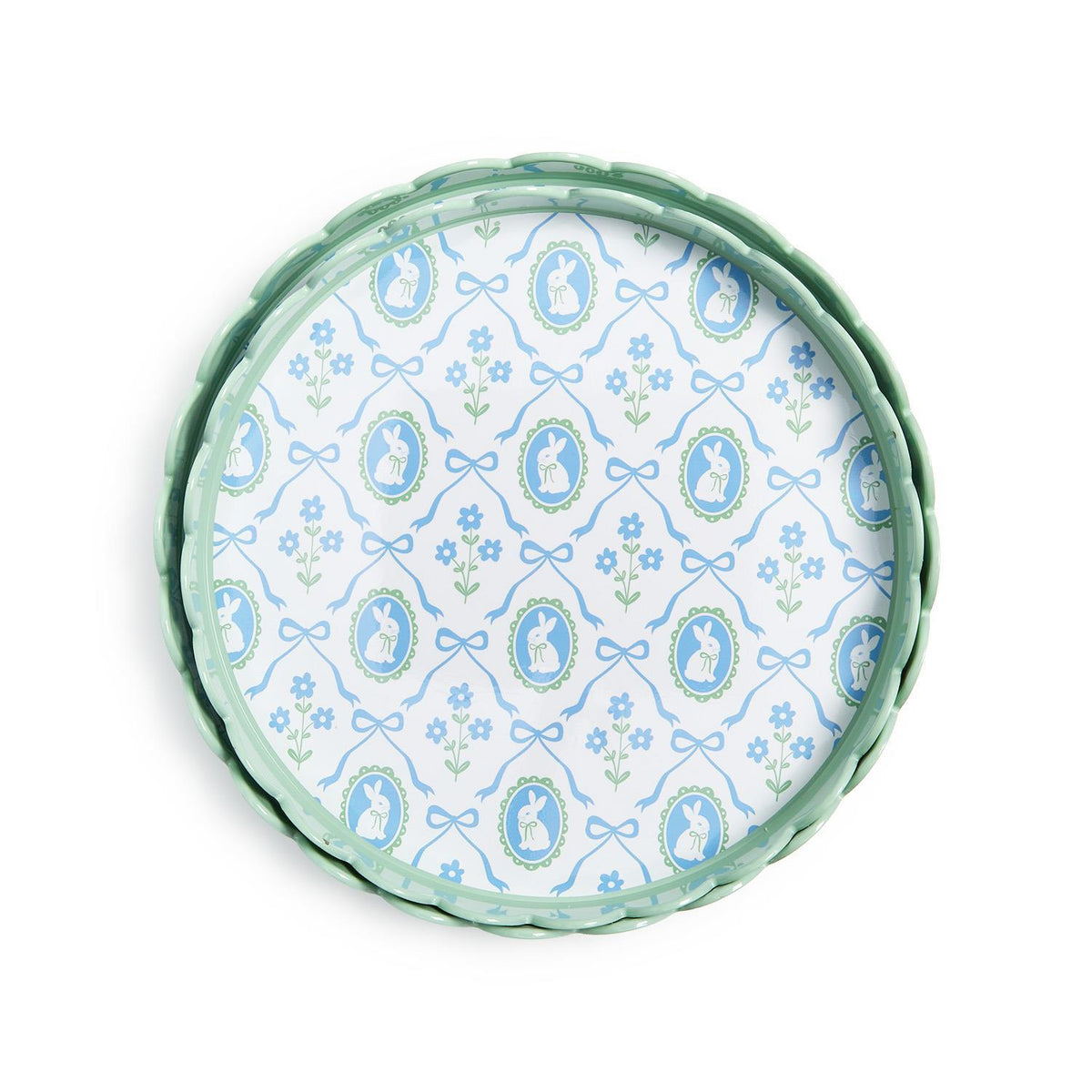 Bunnies and Bows Tray - 2 sizes - The Preppy Bunny