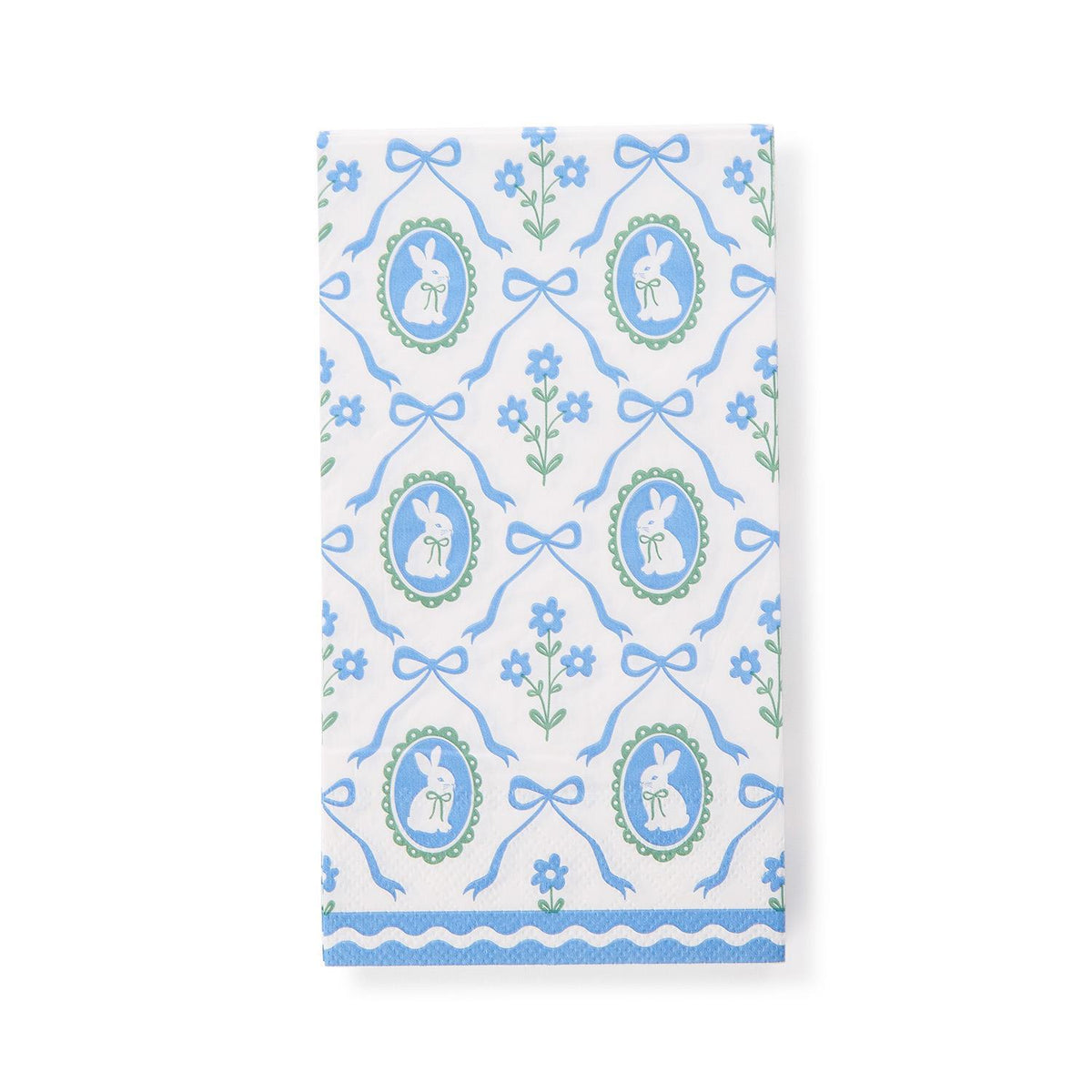 Bunnies and Bows 3-Ply Paper Dinner Napkin / Guest Towel - The Preppy Bunny