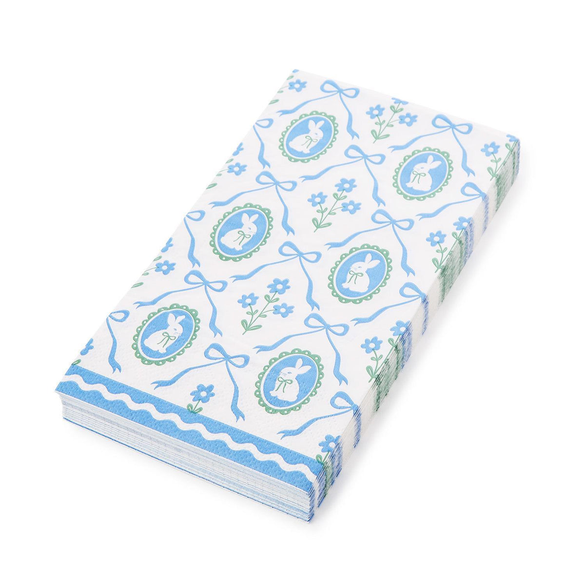 Bunnies and Bows 3-Ply Paper Dinner Napkin / Guest Towel - The Preppy Bunny