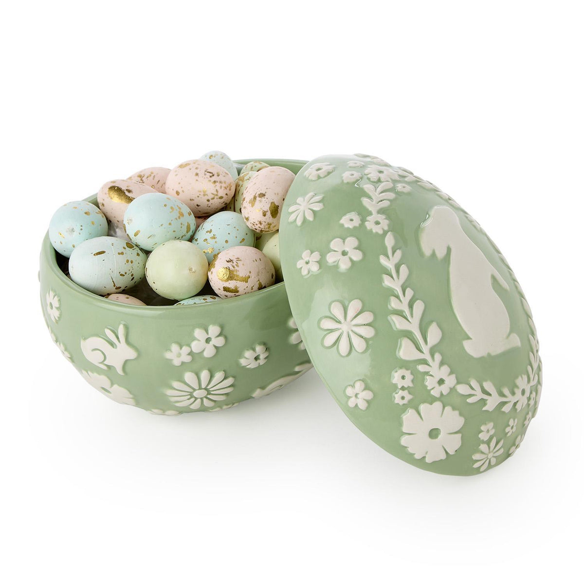 Egg Shaped Covered Dish - The Preppy Bunny