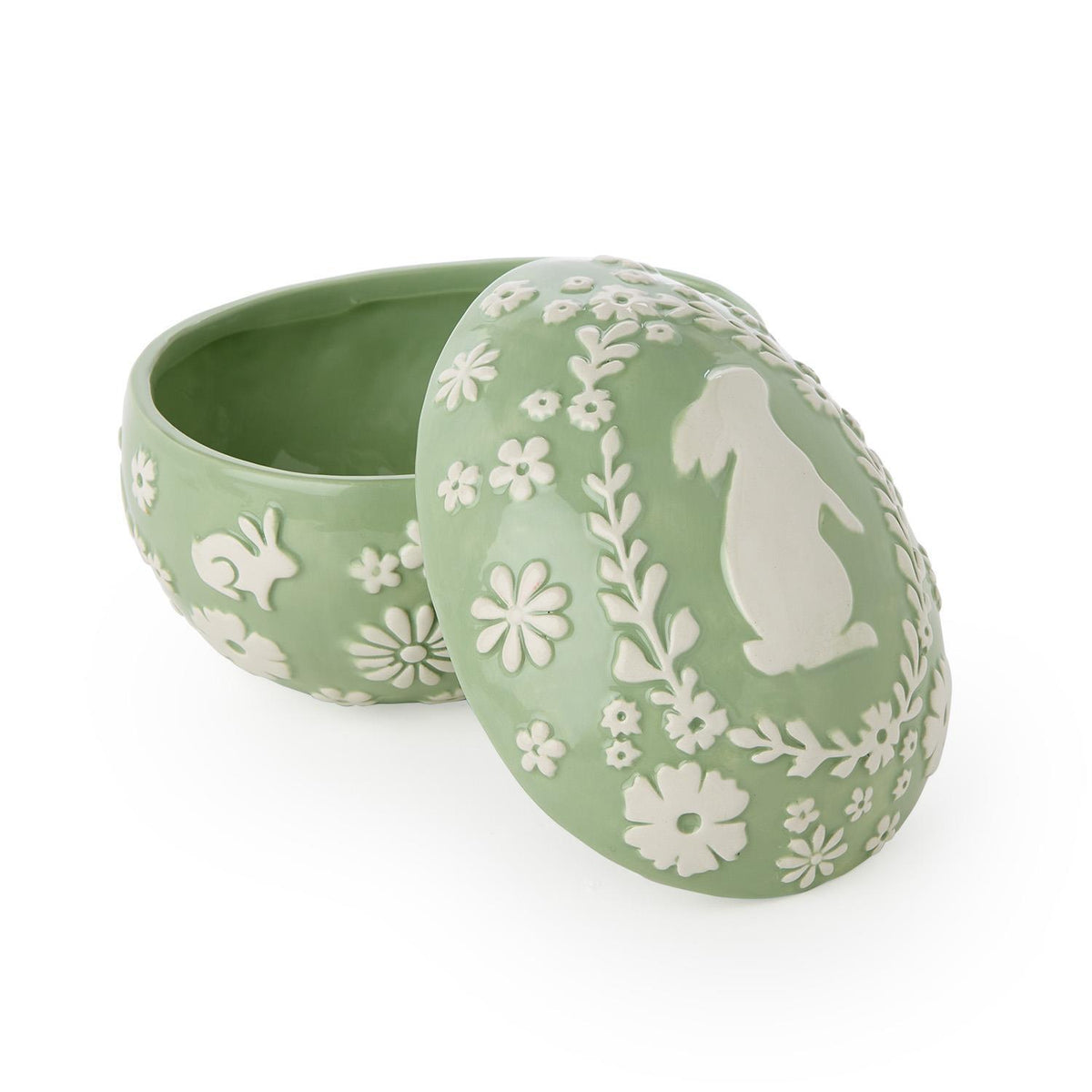 Egg Shaped Covered Dish - The Preppy Bunny