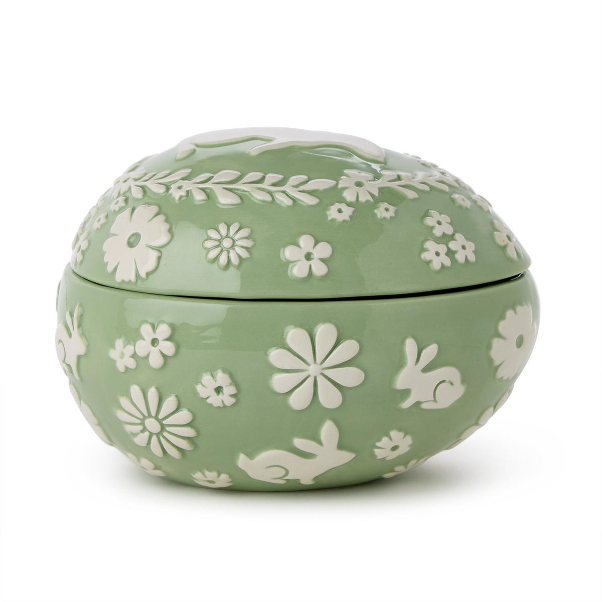 Egg Shaped Covered Dish - The Preppy Bunny