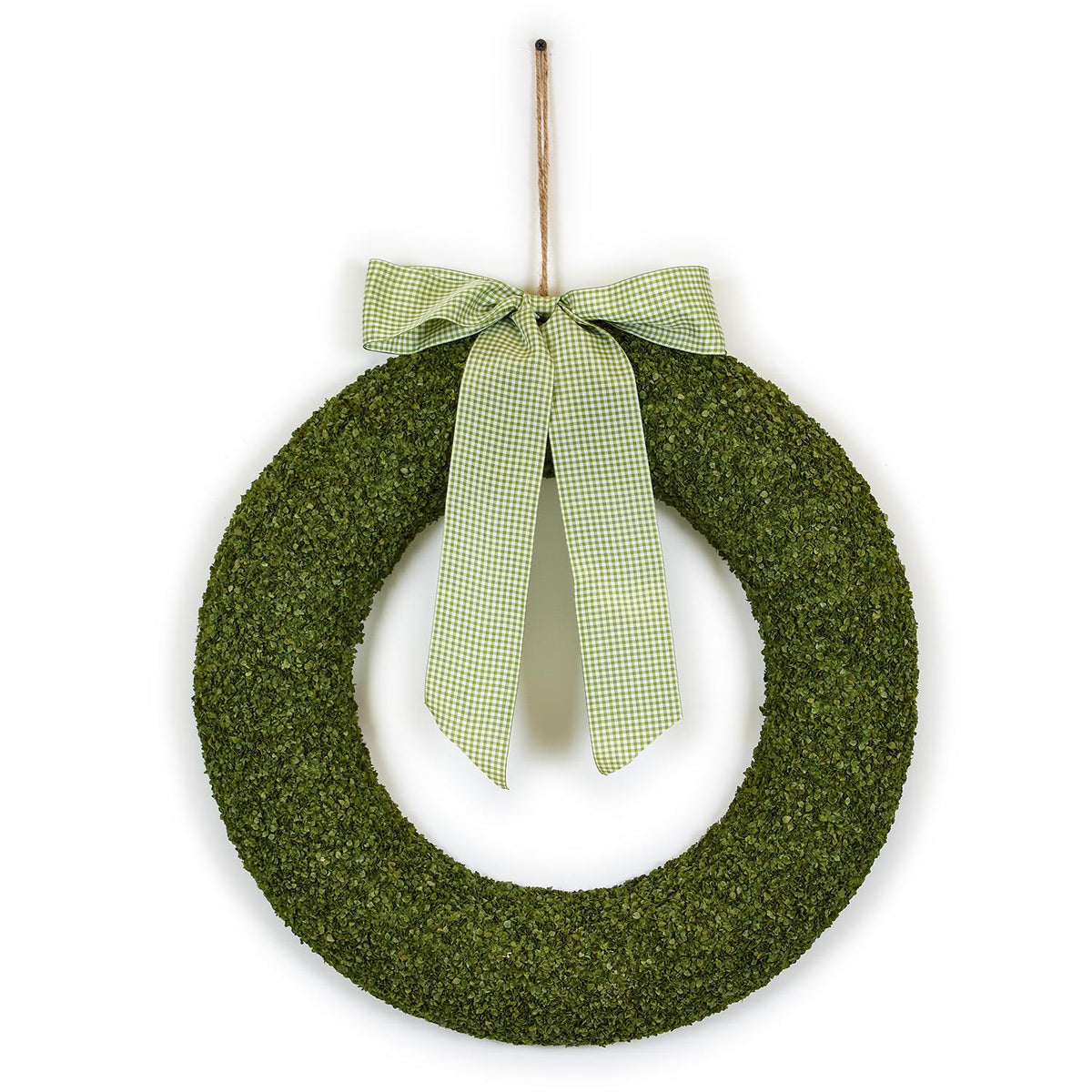 Easter Buckwheat Husk Wreath with Bow - The Preppy Bunny