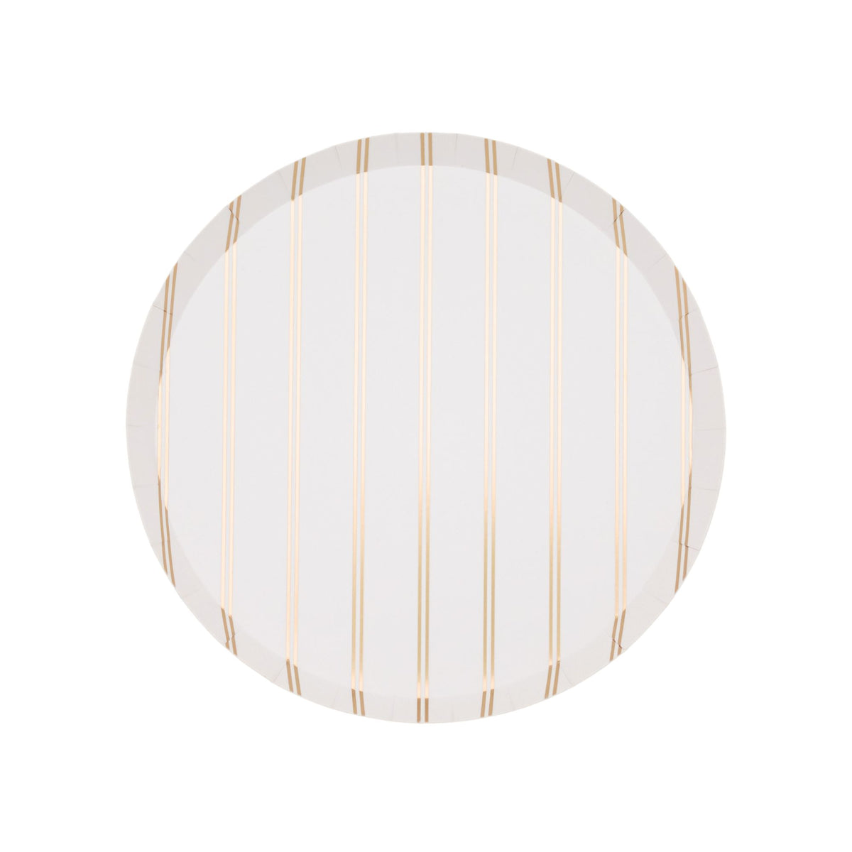 Gold Signature Stripe Small Paper Plates - The Preppy Bunny