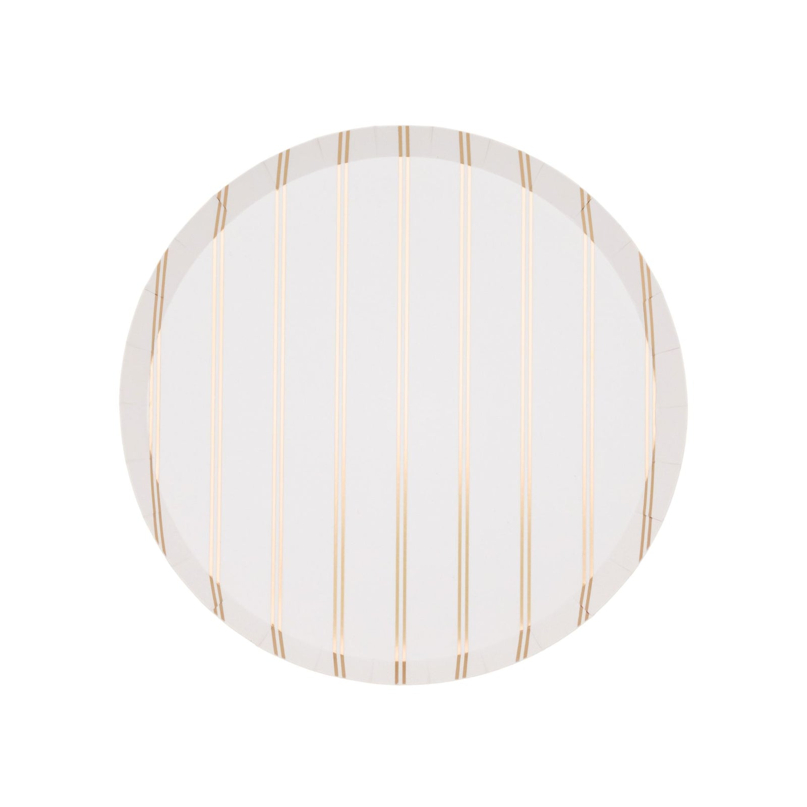 Gold Signature Stripe Small Paper Plates - The Preppy Bunny