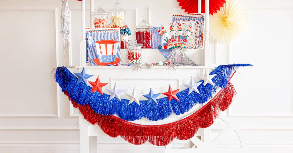 Fringed Scallop Banner Set - The Preppy Bunny