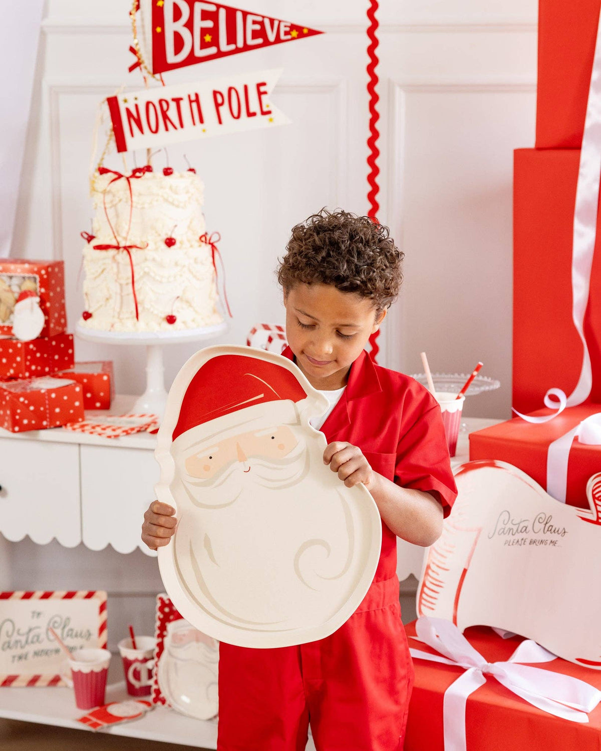 Santa Bamboo Tray - The Preppy Bunny